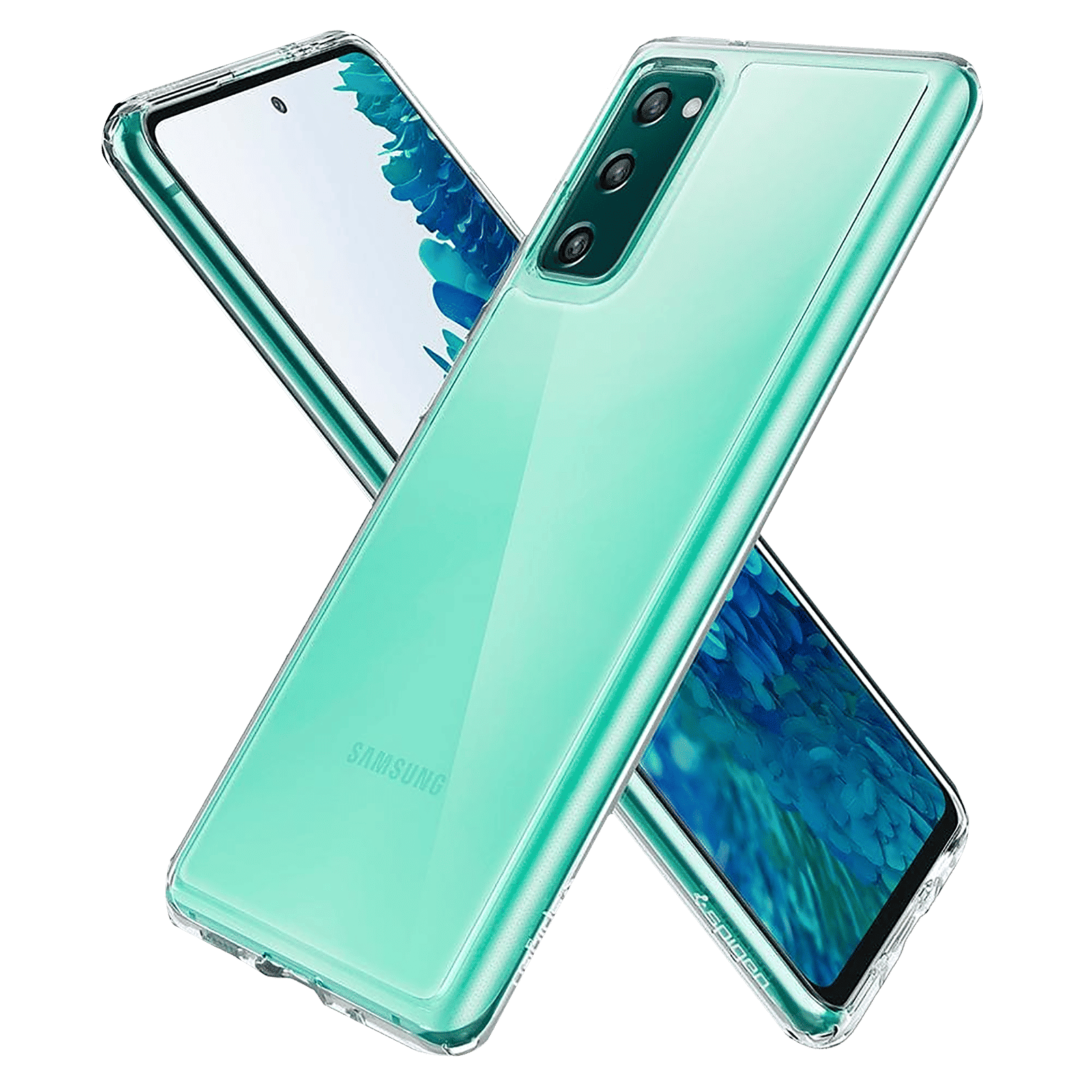 spigen Ultra Hybrid Hard Polycarbonate & TPU Back Cover for SAMSUNG Galaxy S20 FE (Air Cushion Technology, Crystal Clear)_8