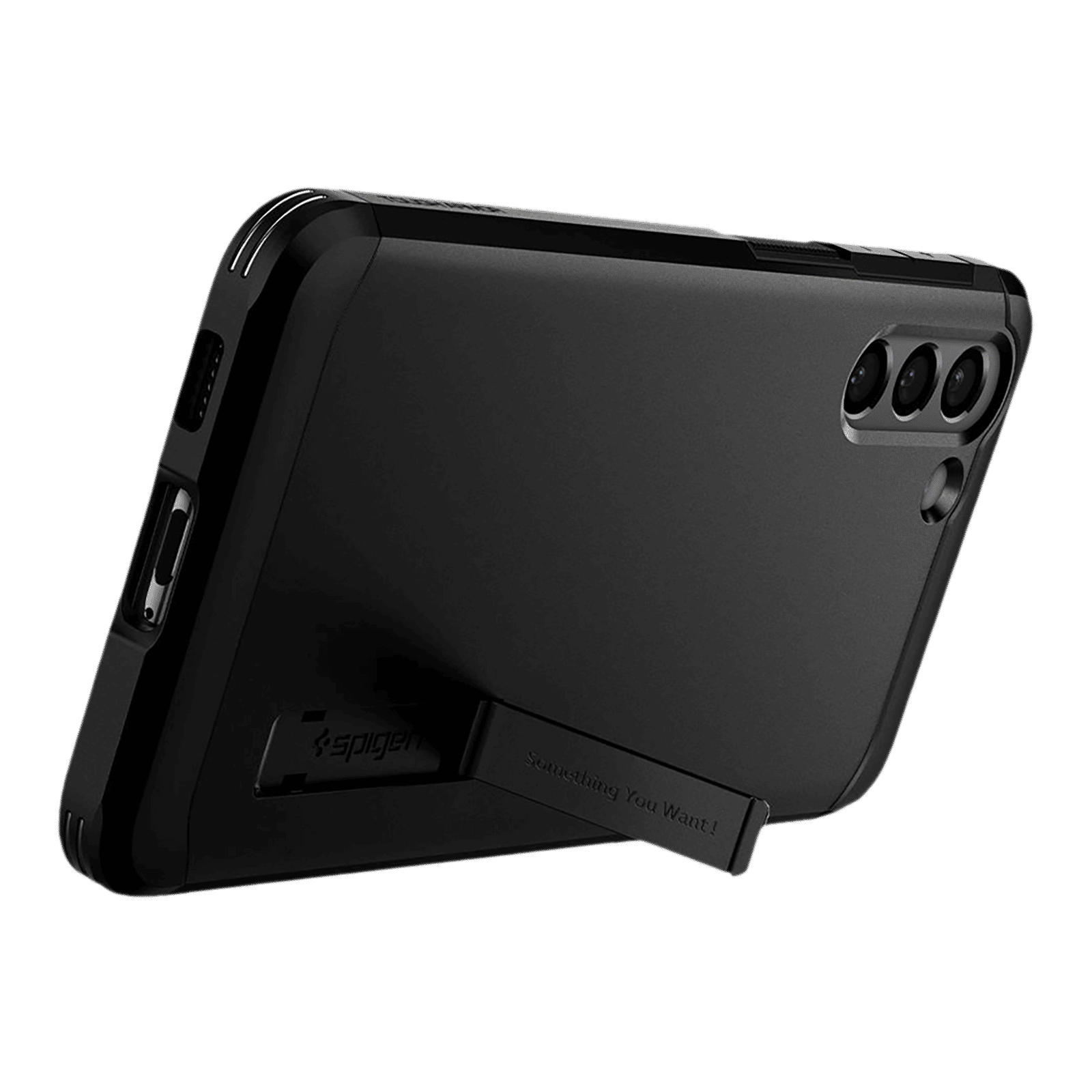 spigen Tough Armor TPU & Polycarbonate Back Case with Stand for SAMSUNG Galaxy S21 (Wireless Charging Compatible, Black)_9