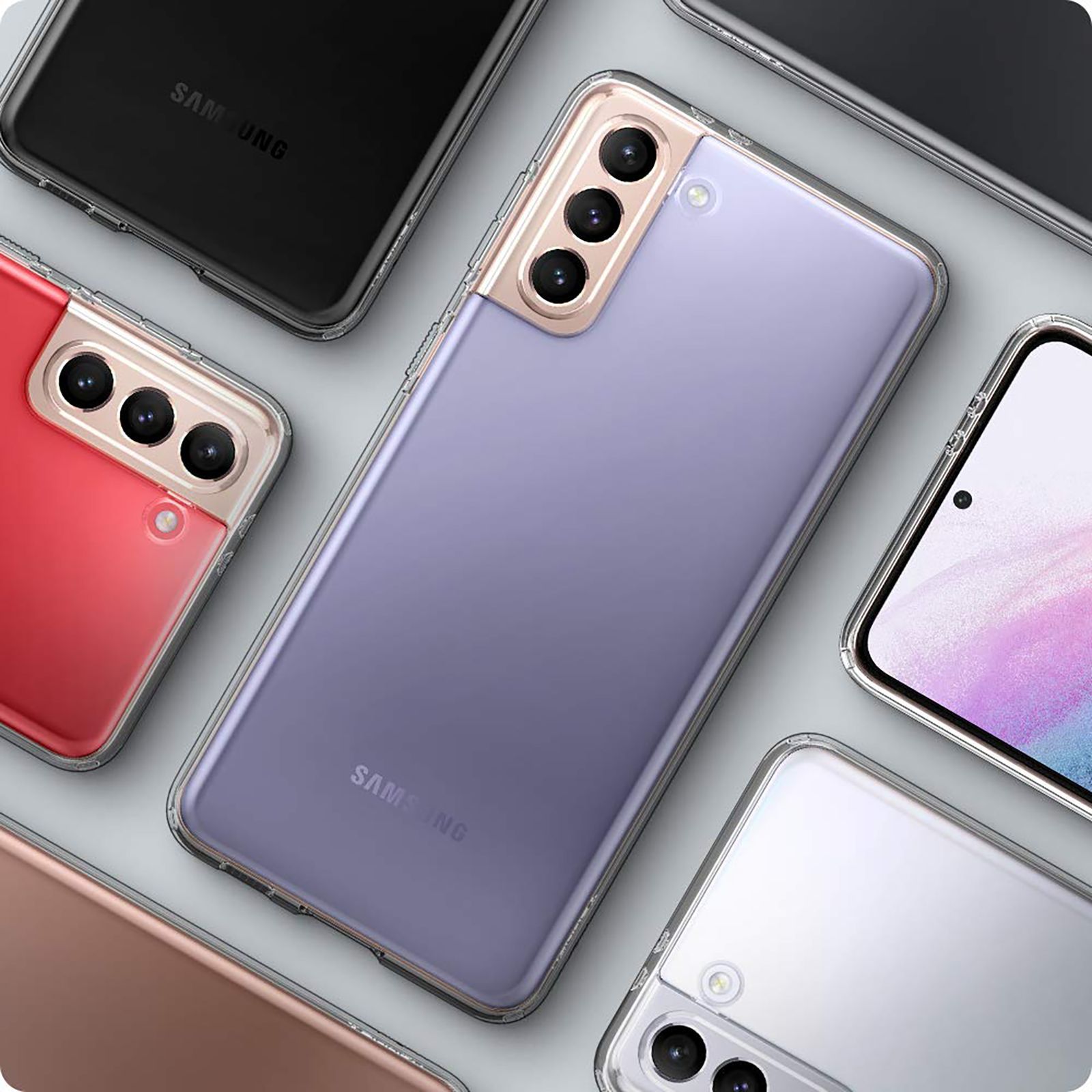 spigen Liquid Crystal TPU Back Cover for SAMSUNG Galaxy S21 (Air Cushion Technology, Crystal Quartz)_13