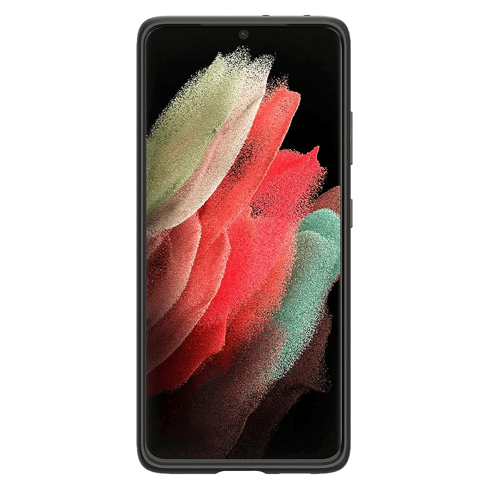 spigen Thin Fit TPU & Polycarbonate Back Cover for SAMSUNG Galaxy S21 Ultra (Air Cushion Technology, Matte Black)_3