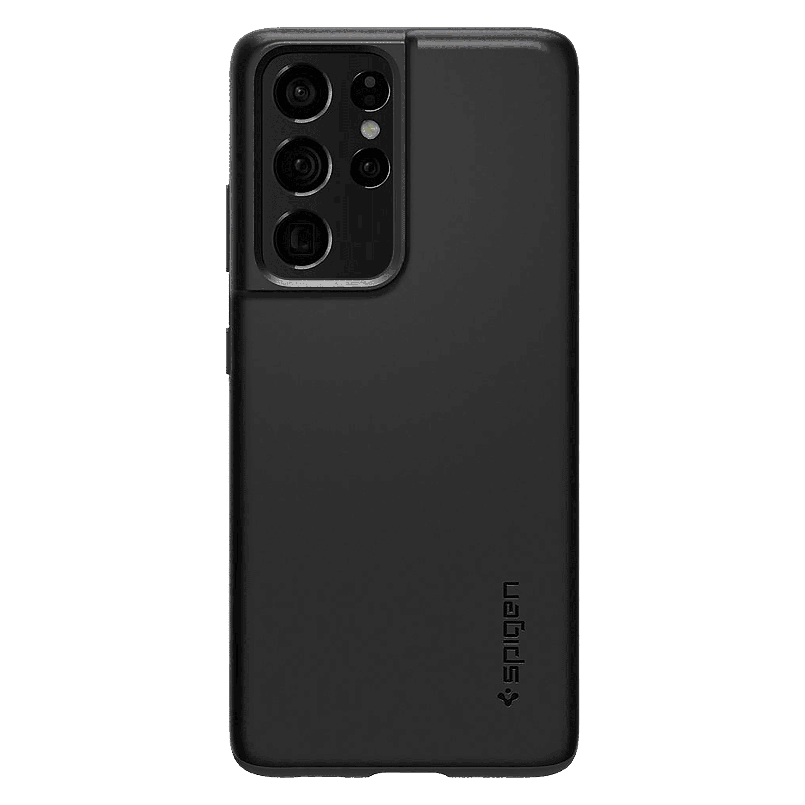 spigen Thin Fit TPU & Polycarbonate Back Cover for SAMSUNG Galaxy S21 Ultra (Air Cushion Technology, Matte Black)_4