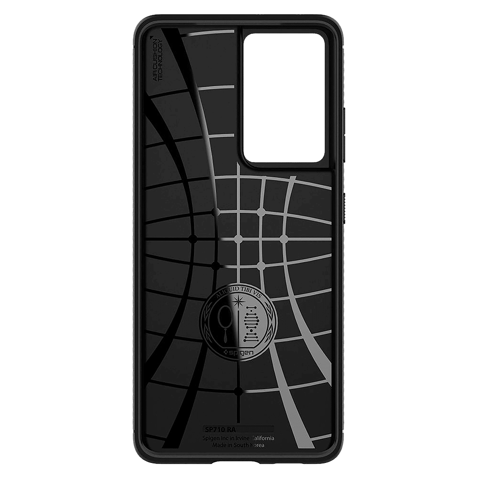 spigen Rugged Armor TPU Back Case For Galaxy S21 Ultra (Slim & Grip-Friendly, ACS02349, Matte Black)_5