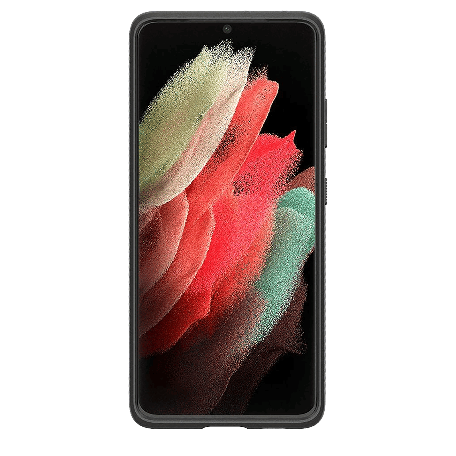 spigen Liquid Air TPU Back Cover for SAMSUNG Galaxy S21 Ultra (Supports Wireless Charging, Matte Black)_3