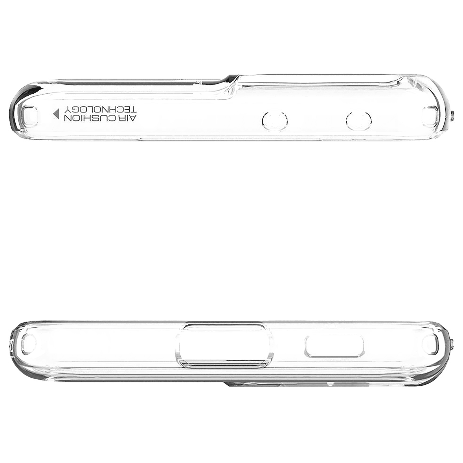 spigen Thin Fit Polycarbonate & TPU Back Cover for SAMSUNG Galaxy S21 Ultra (Air Cushion Technology, Crystal Clear)_6