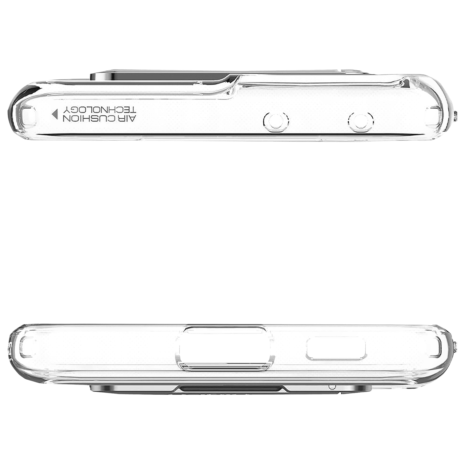 spigen Ultra Hybrid S Hard Polycarbonate & TPU Back Cover for SAMSUNG Galaxy S21 Ultra (Air Cushion Technology, Crystal Clear)_7