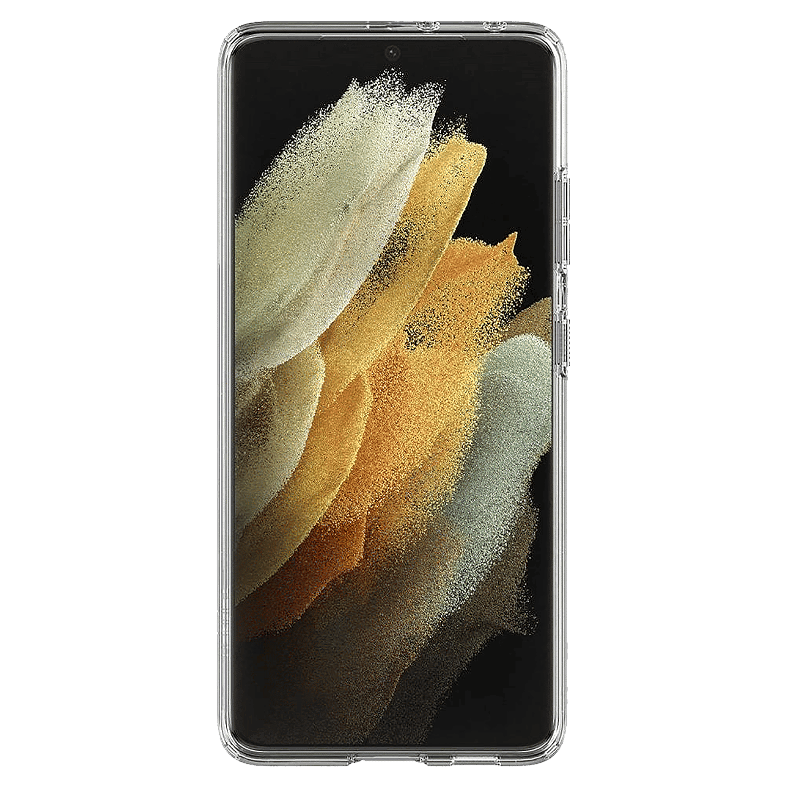 spigen Ultra Hybrid S Hard Polycarbonate & TPU Back Cover for SAMSUNG Galaxy S21 Ultra (Air Cushion Technology, Crystal Clear)_3