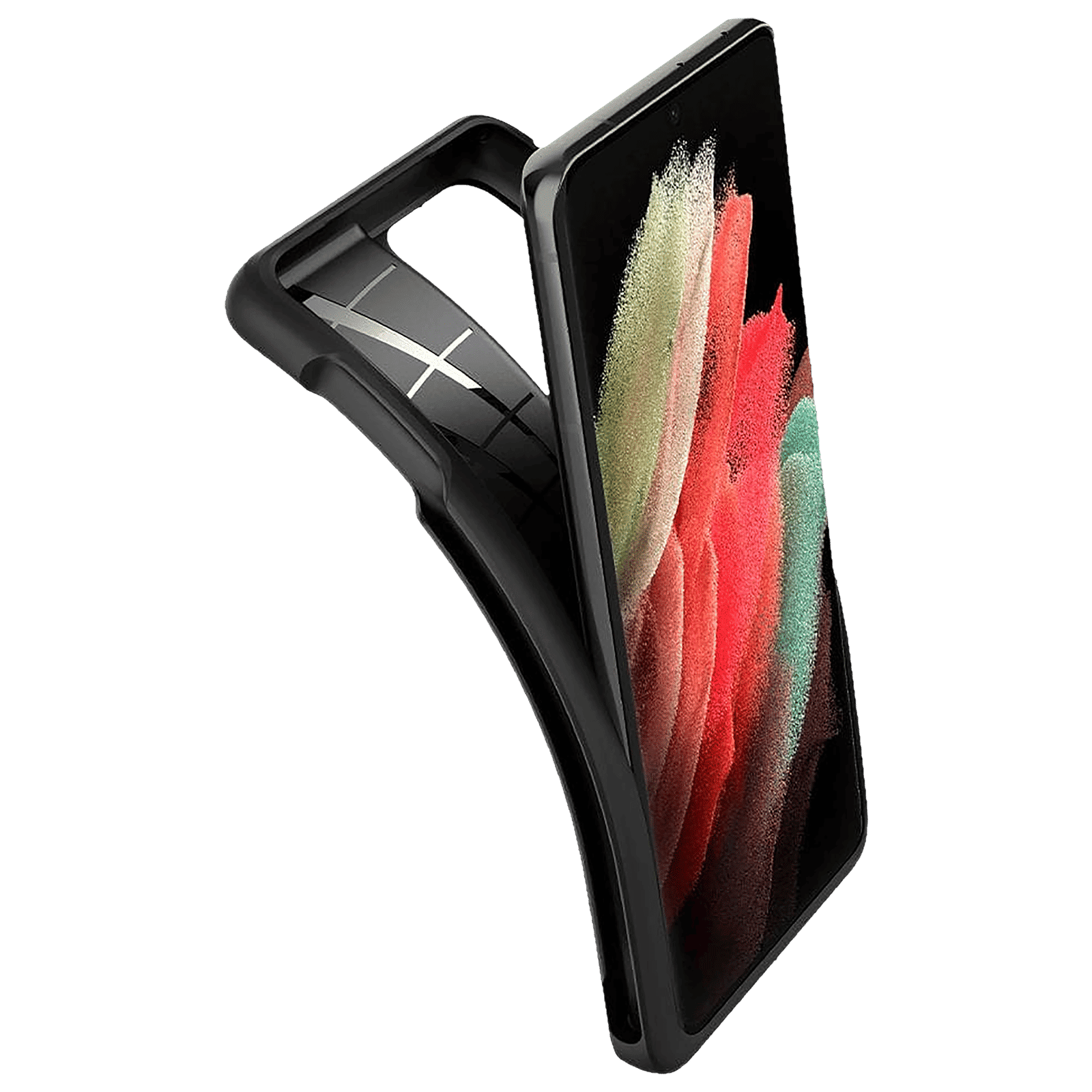 spigen Liquid Air Pro TPU Back Cover for SAMSUNG Galaxy S21 Ultra (Supports Wireless Charging, Matte Black) spigen Liquid Air Pro TPU Back Cover for SAMSUNG Galaxy S21 Ultra (Supports Wireless Charging, Matte Black)_15