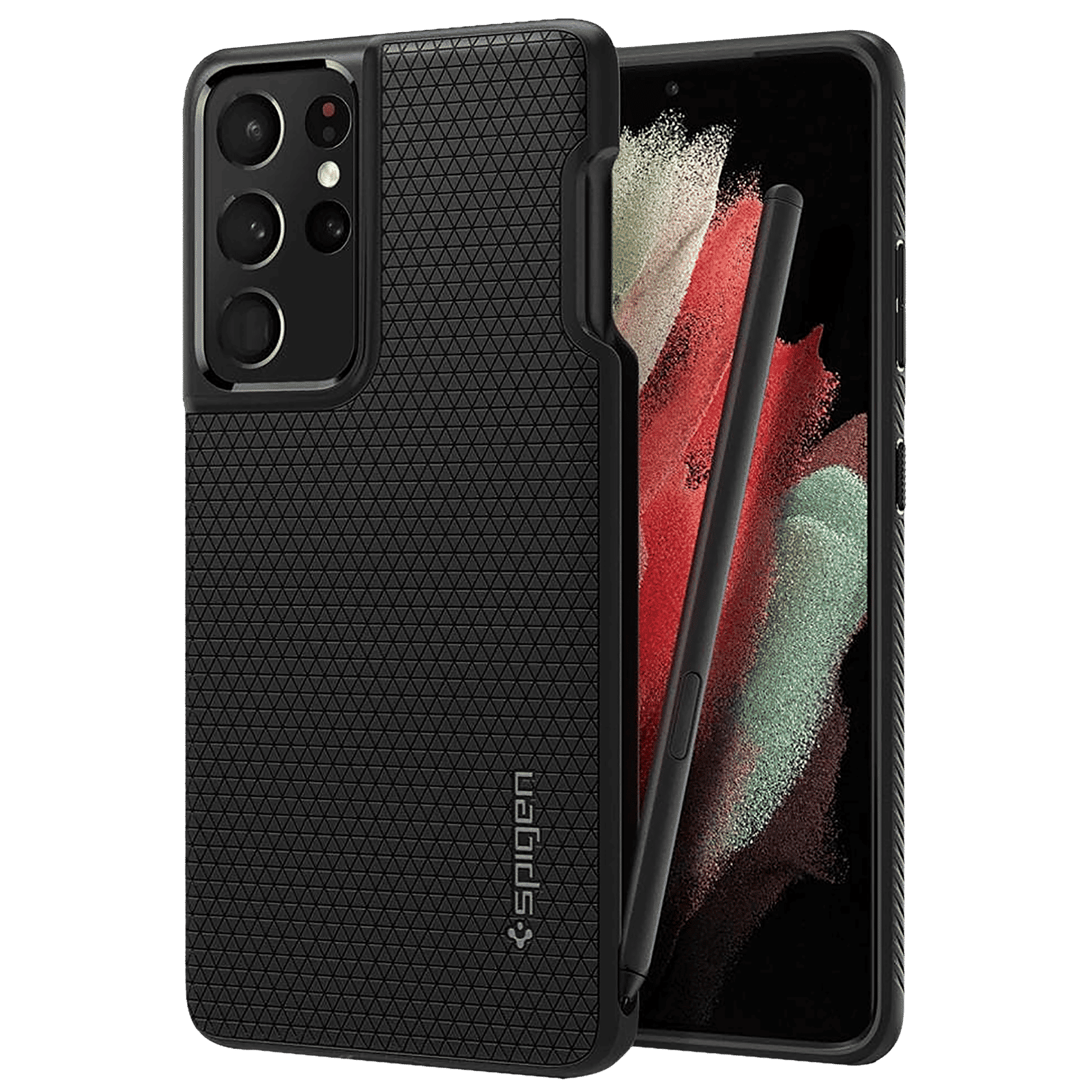 spigen Liquid Air Pro TPU Back Cover for SAMSUNG Galaxy S21 Ultra (Supports Wireless Charging, Matte Black) spigen Liquid Air Pro TPU Back Cover for SAMSUNG Galaxy S21 Ultra (Supports Wireless Charging, Matte Black)_17