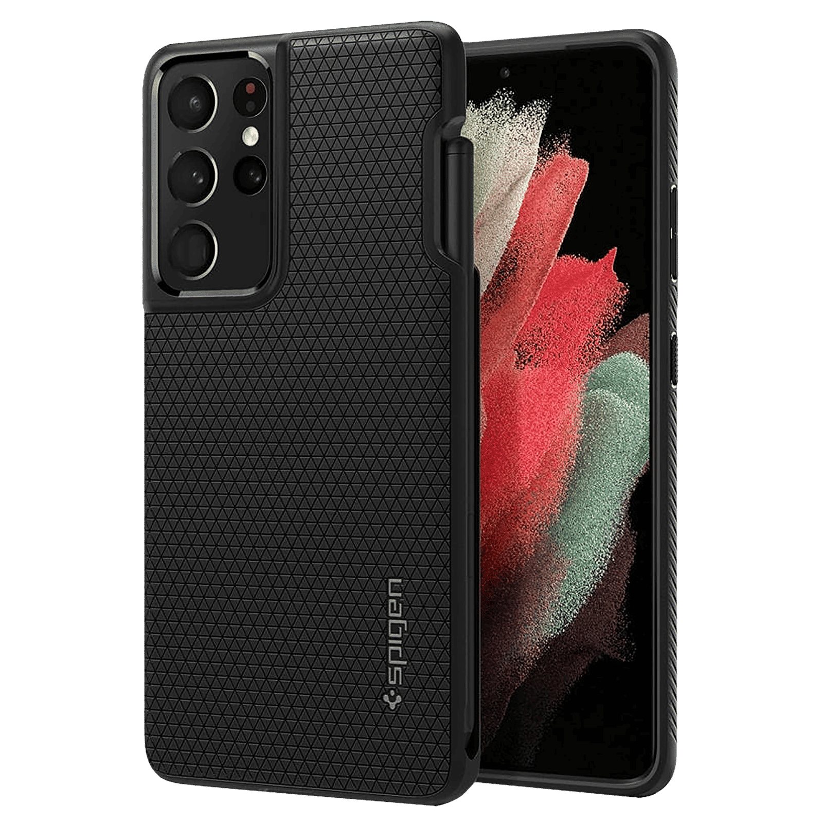 spigen Liquid Air Pro TPU Back Cover for SAMSUNG Galaxy S21 Ultra (Supports Wireless Charging, Matte Black) spigen Liquid Air Pro TPU Back Cover for SAMSUNG Galaxy S21 Ultra (Supports Wireless Charging, Matte Black)_18