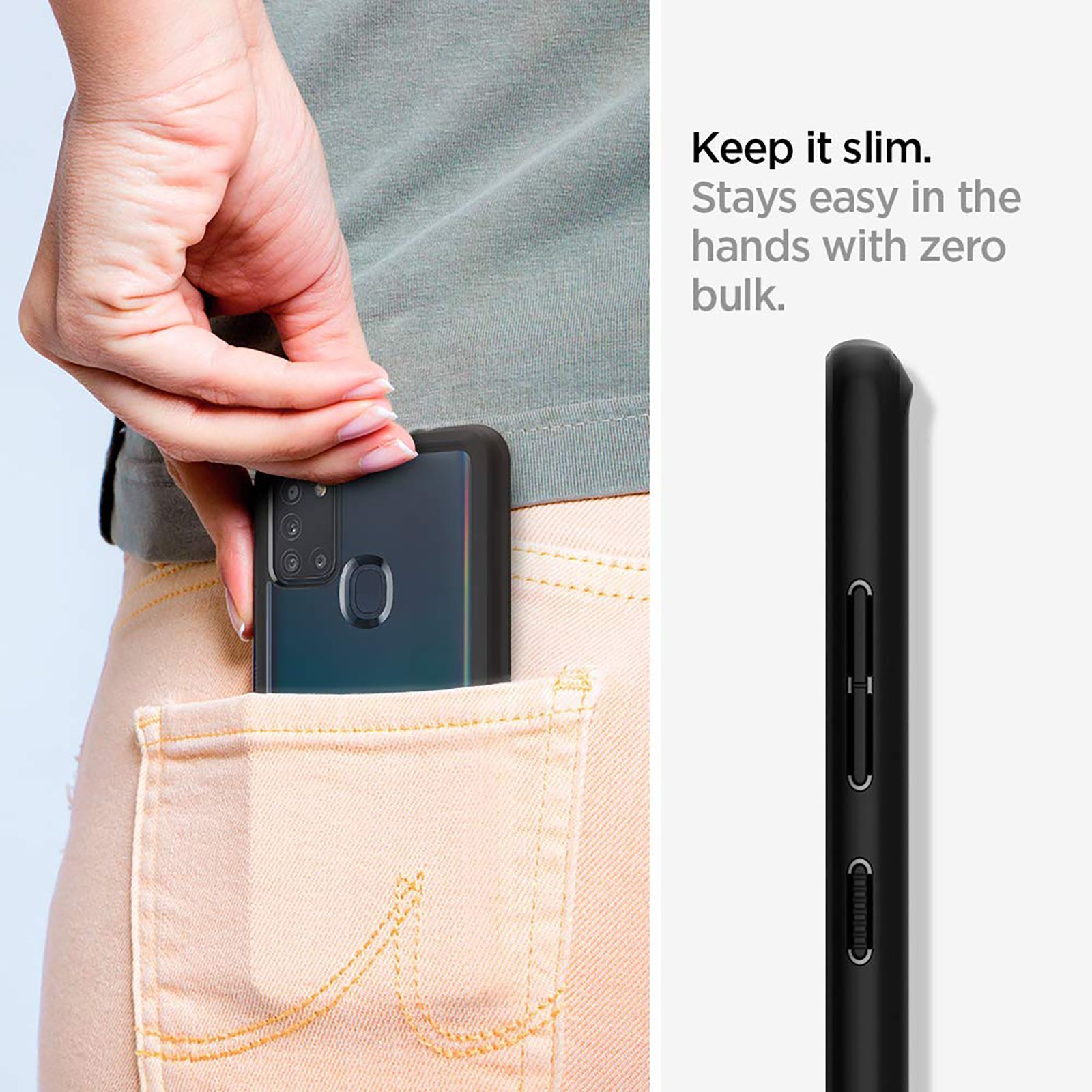 spigen Ultra Hybrid Hard Polycarbonate & TPU Back Cover for SAMSUNG Galaxy A21S (Shock Proof, Black) spigen Ultra Hybrid Hard Polycarbonate & TPU Back Cover for SAMSUNG Galaxy A21S (Shock Proof, Black)_7