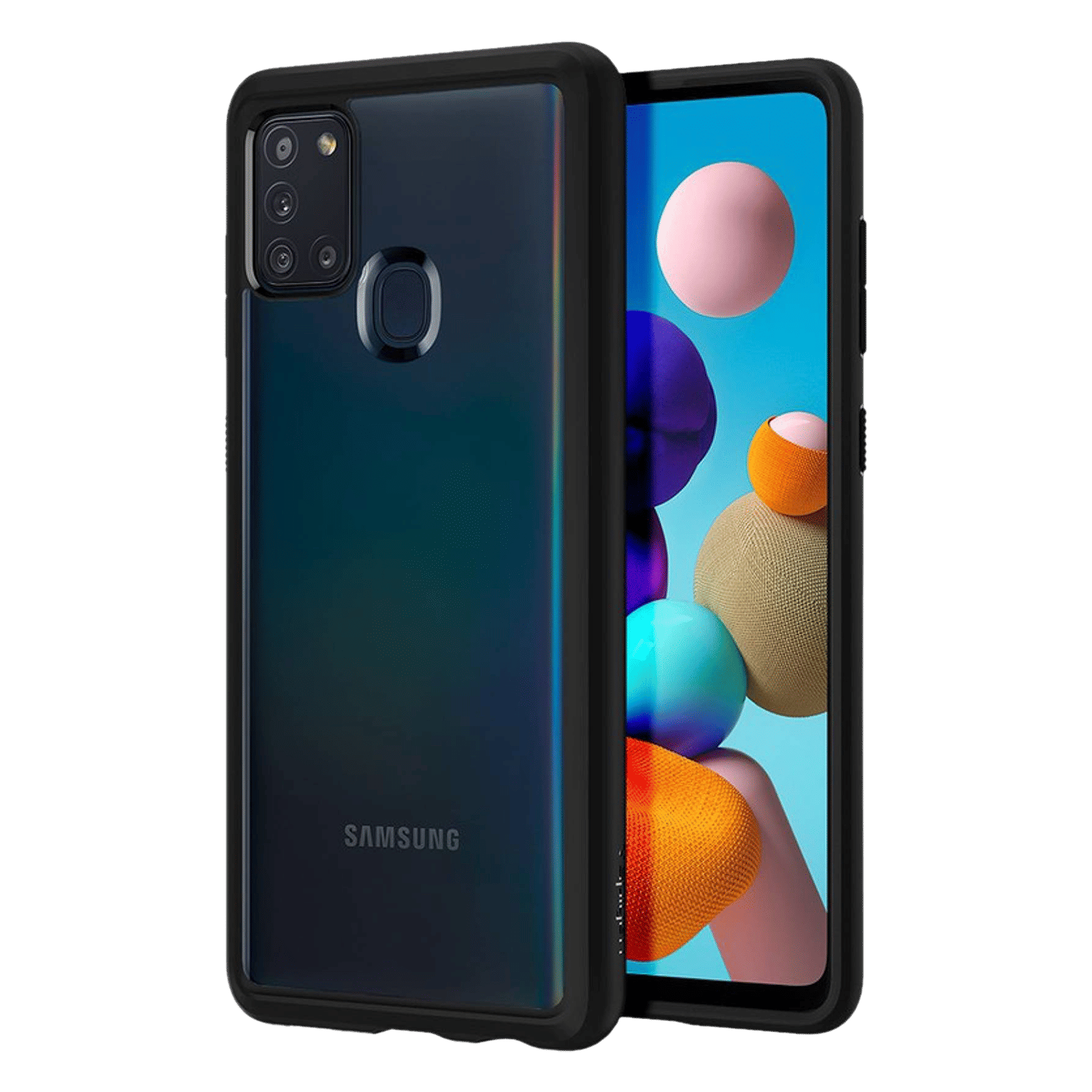 spigen Ultra Hybrid Hard Polycarbonate & TPU Back Cover for SAMSUNG Galaxy A21S (Shock Proof, Black) spigen Ultra Hybrid Hard Polycarbonate & TPU Back Cover for SAMSUNG Galaxy A21S (Shock Proof, Black)_6