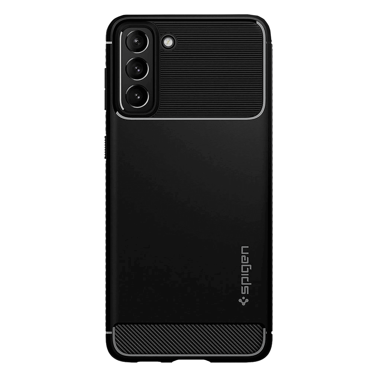 spigen Rugged Armor TPU Back Case For Galaxy S21 Plus (Slim & Grip-Friendly, ACS02385, Matte Black)_4