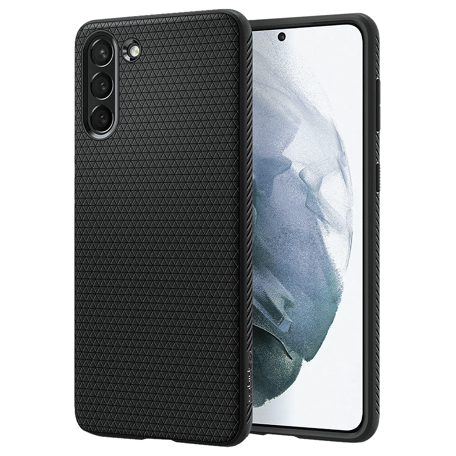 spigen Liquid Air TPU Back Cover for SAMSUNG Galaxy S21 Plus (Supports Wireless Charging, Matte Black)_1