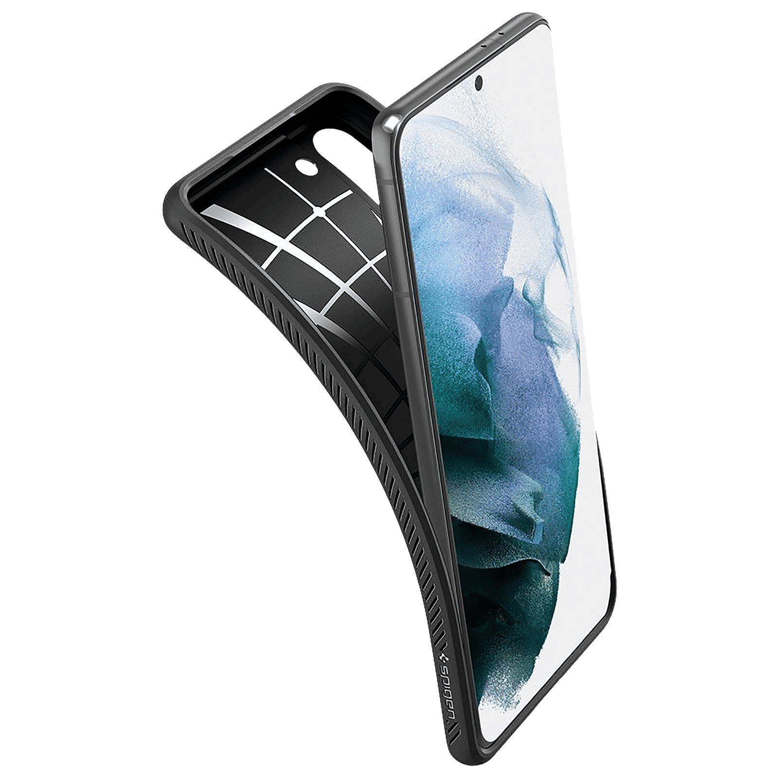 spigen Liquid Air TPU Back Cover for SAMSUNG Galaxy S21 Plus (Supports Wireless Charging, Matte Black)_10