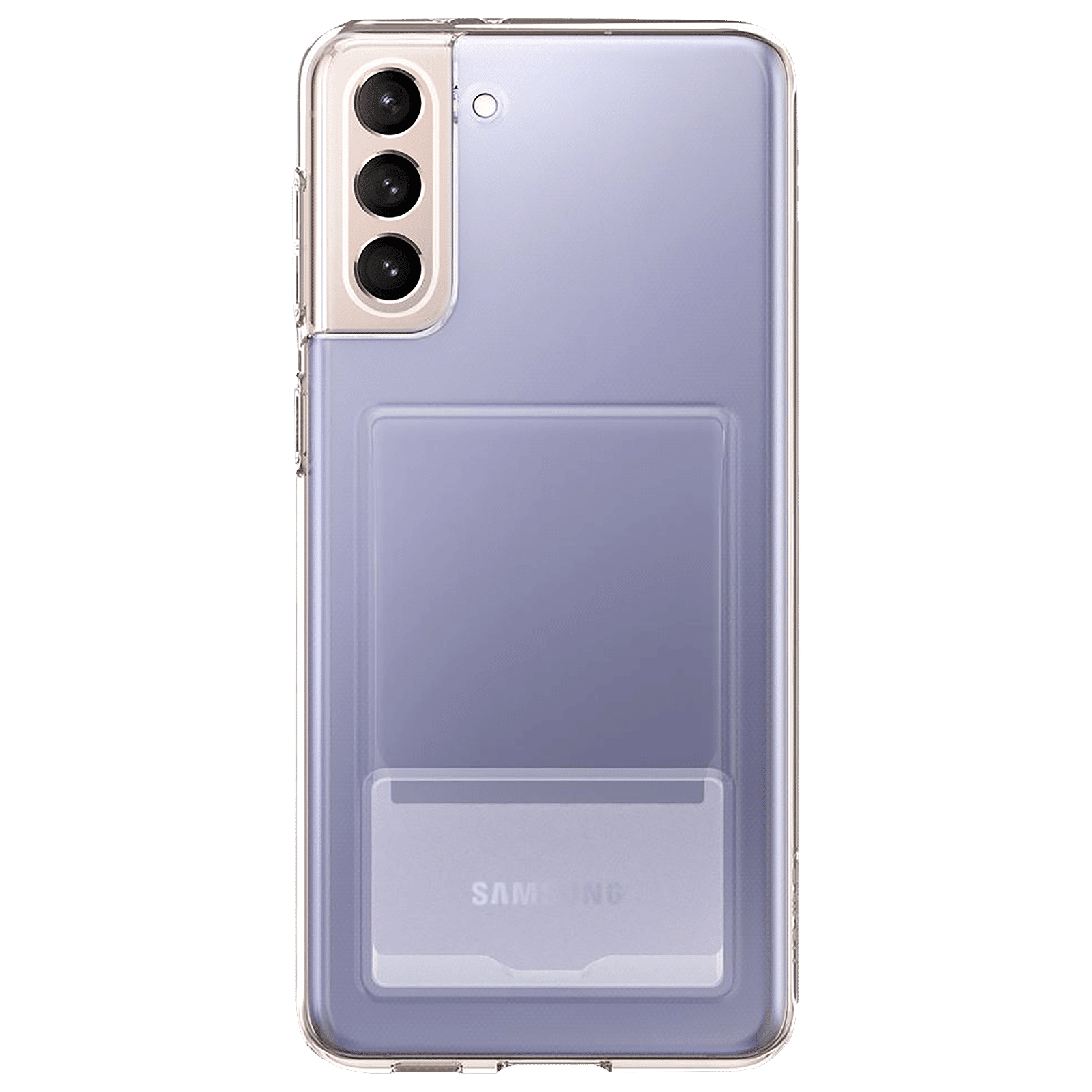 spigen Crystal Slot Polycarbonate and TPU Back Cover for Samsung Galaxy S21 Plus (Air Cushion Technology, Crystal Clear)_7