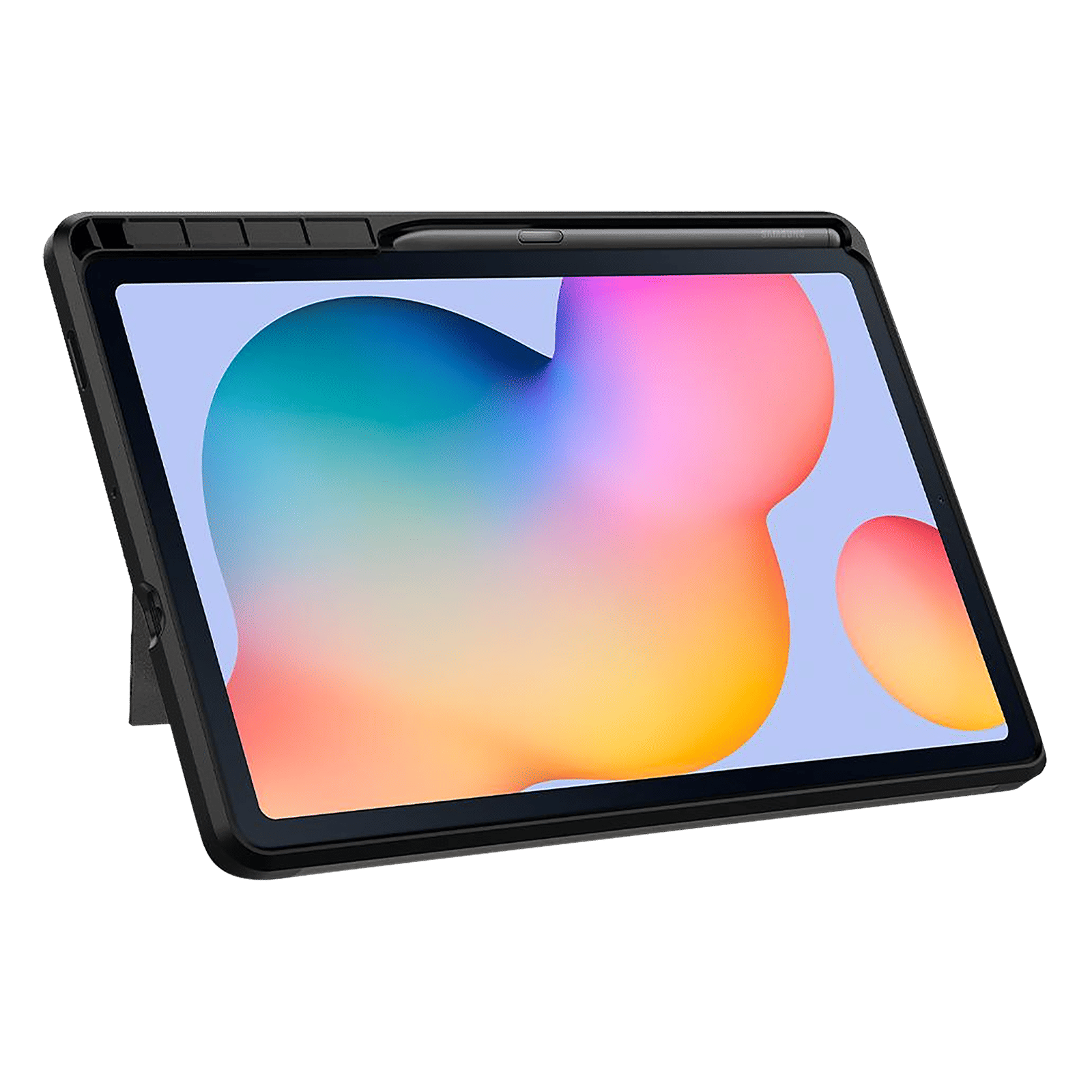 spigen Tough Armor Pro TPU & PC Back Case with Stand for SAMSUNG Galaxy Tab S6 Lite with S Pen Holder (Comfortable Angle, Gunmetal) spigen Tough Armor Pro TPU & PC Back Case with Stand for SAMSUNG Galaxy Tab S6 Lite with S Pen Holder (Comfortable Angle, Gunmetal)_10