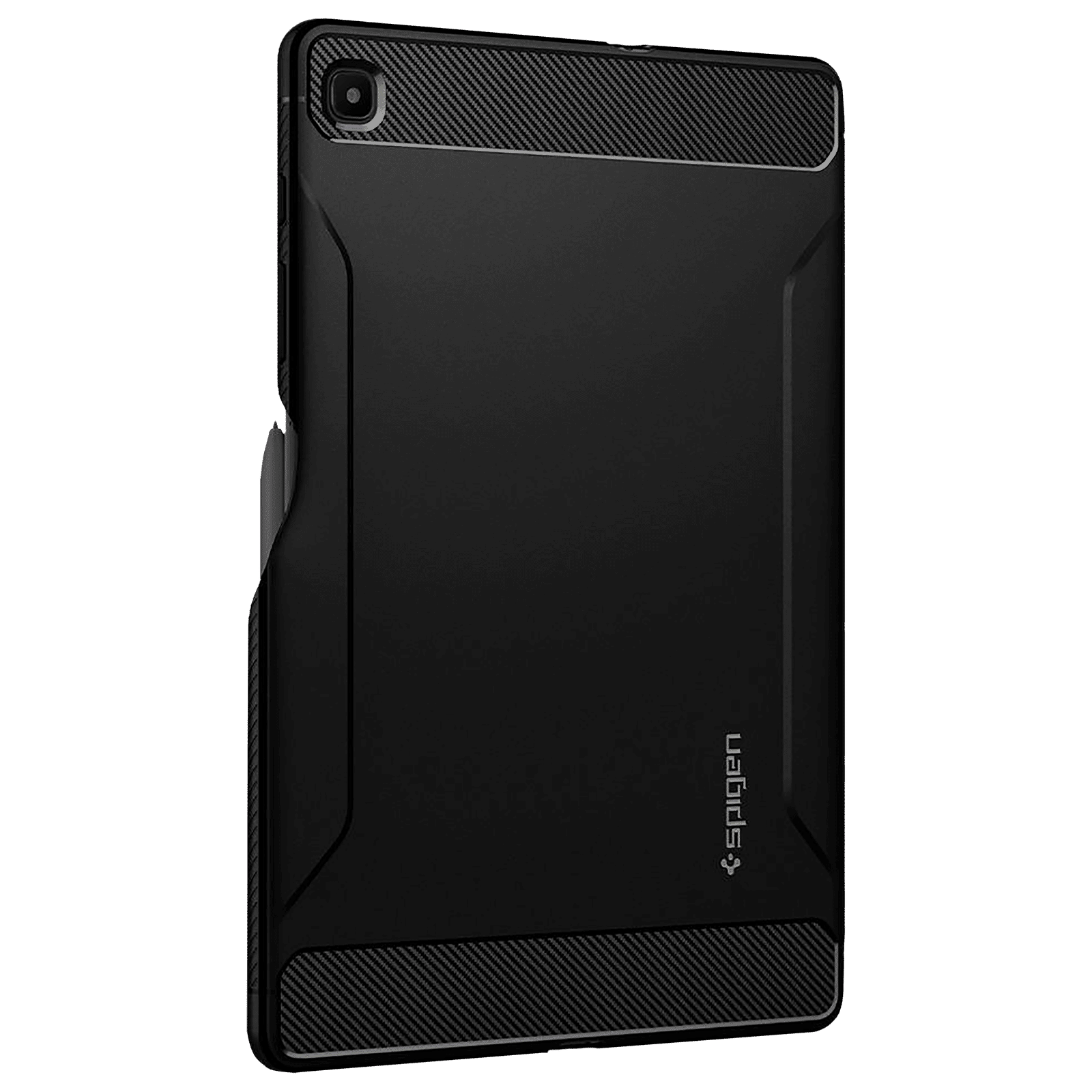 spigen Rugged Armor TPU Back Case For Galaxy Tab S6 Lite (Air Cushion Technology, ACS01284, Matte Black)_7