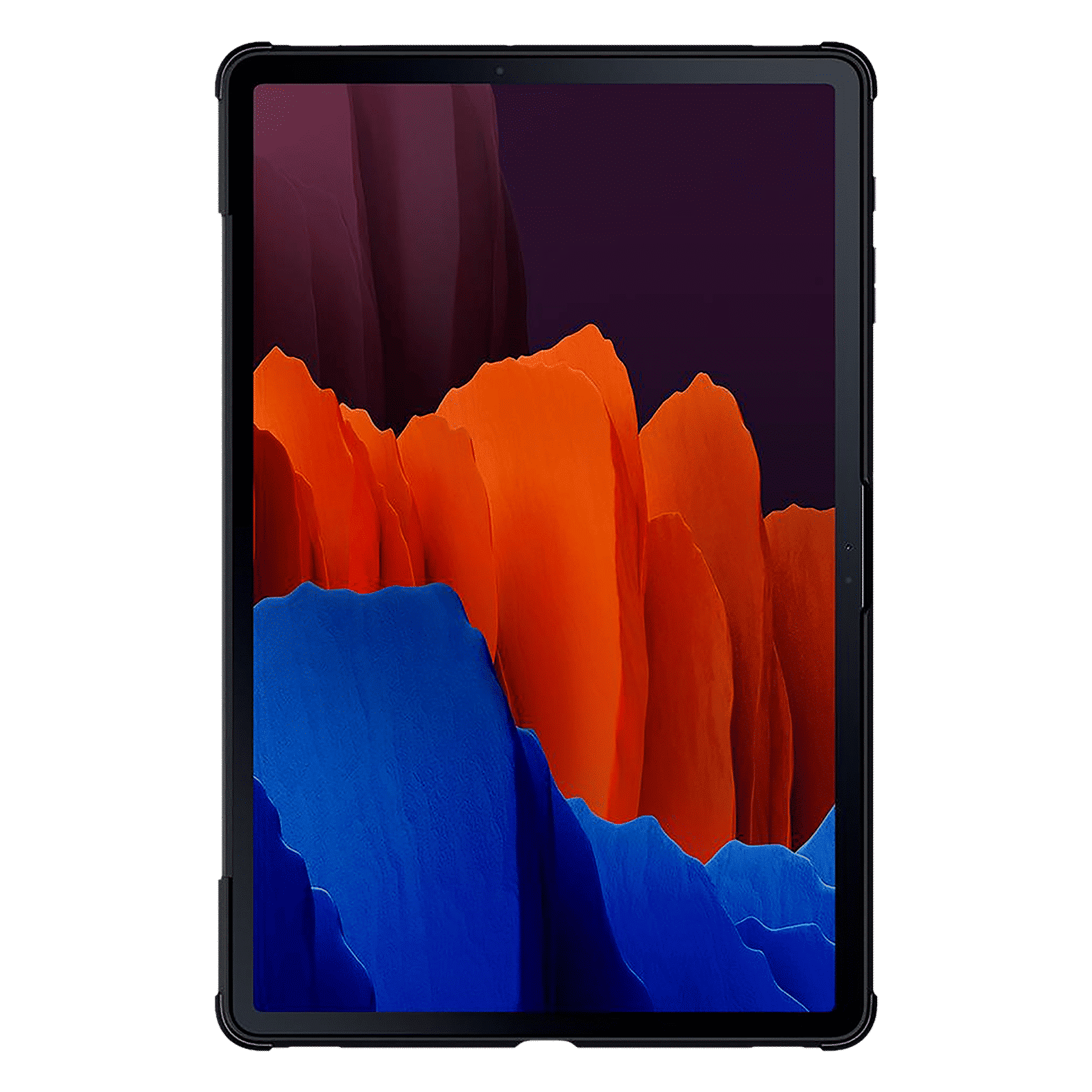 spigen Rugged Armor Pro PU Leather & TPU Full Cover Case For Galaxy Tab S7 Plus (Air Cushion Technology, ACS01607, Black)_3