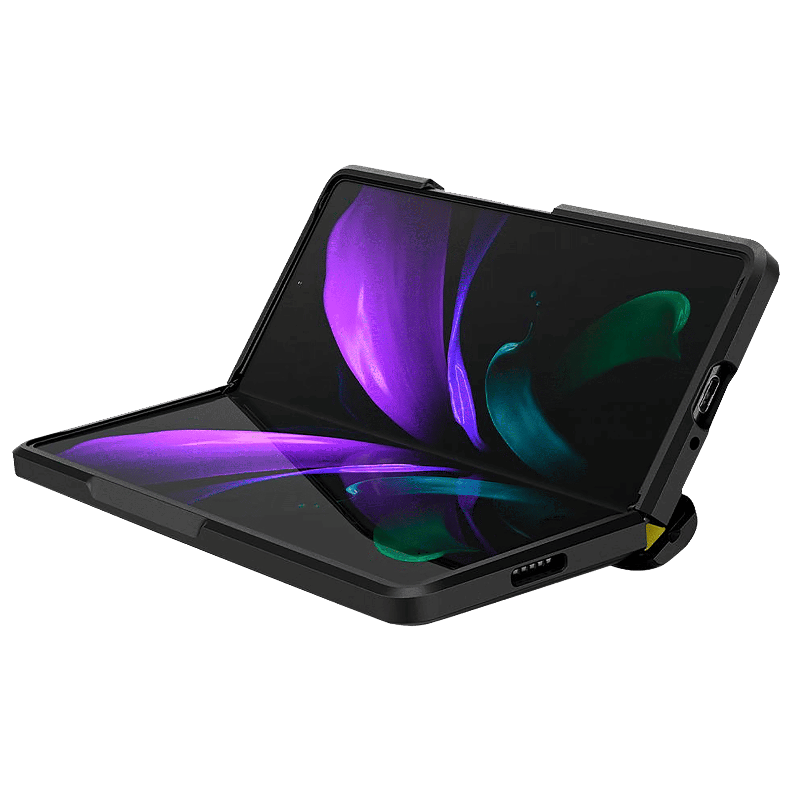 spigen Slim Armor Pro TPU & Polycarbonate Back Cover for SAMSUNG Galaxy Z Fold 2 (Wireless Charging Compatible, Black)_17