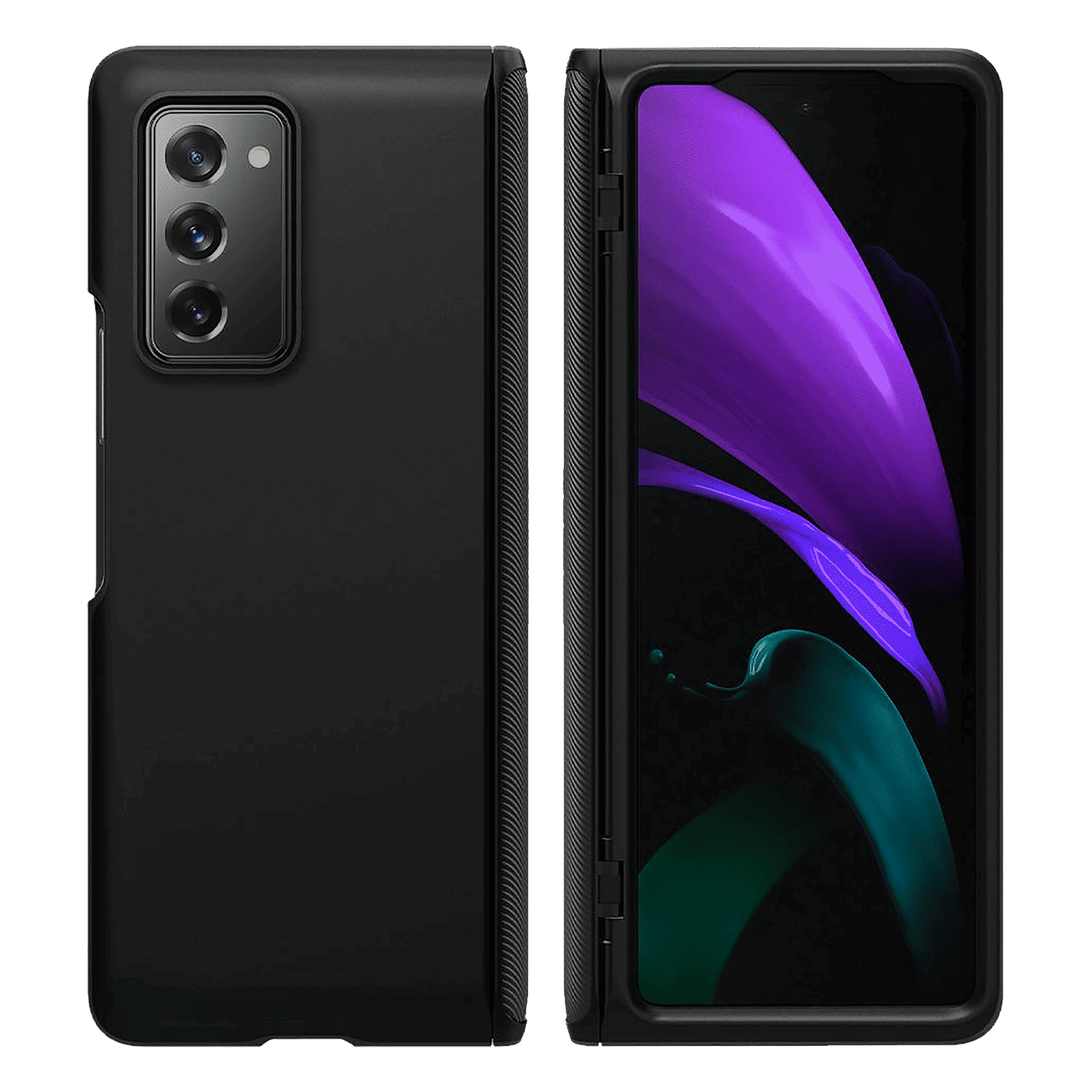 spigen Slim Armor Pro TPU & Polycarbonate Back Cover for SAMSUNG Galaxy Z Fold 2 (Wireless Charging Compatible, Black)_5