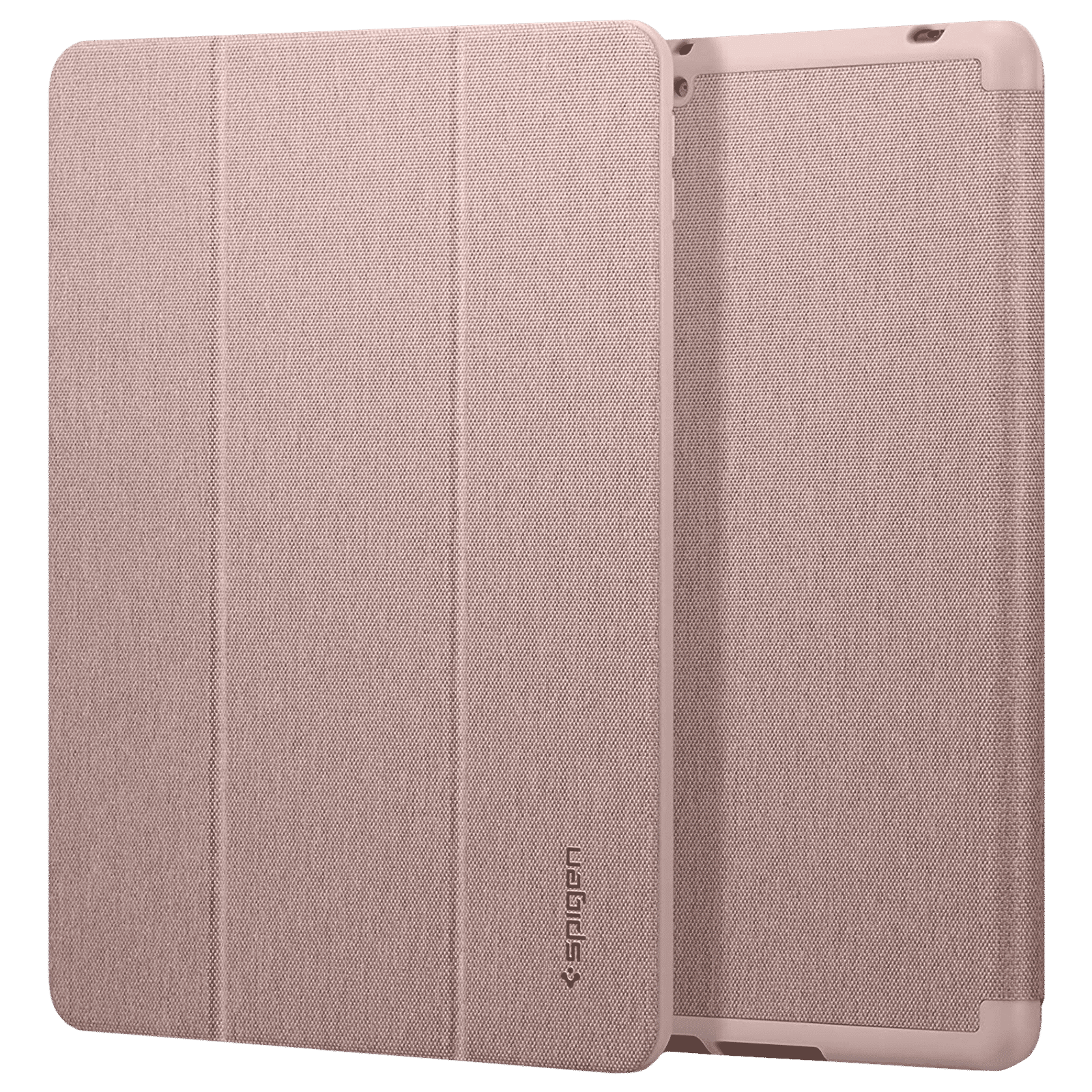 spigen Urban Fit TPU & Fabric Flip Cover For Apple iPad 10.2 Inch (Magnetic Closure, Rose Gold)_1