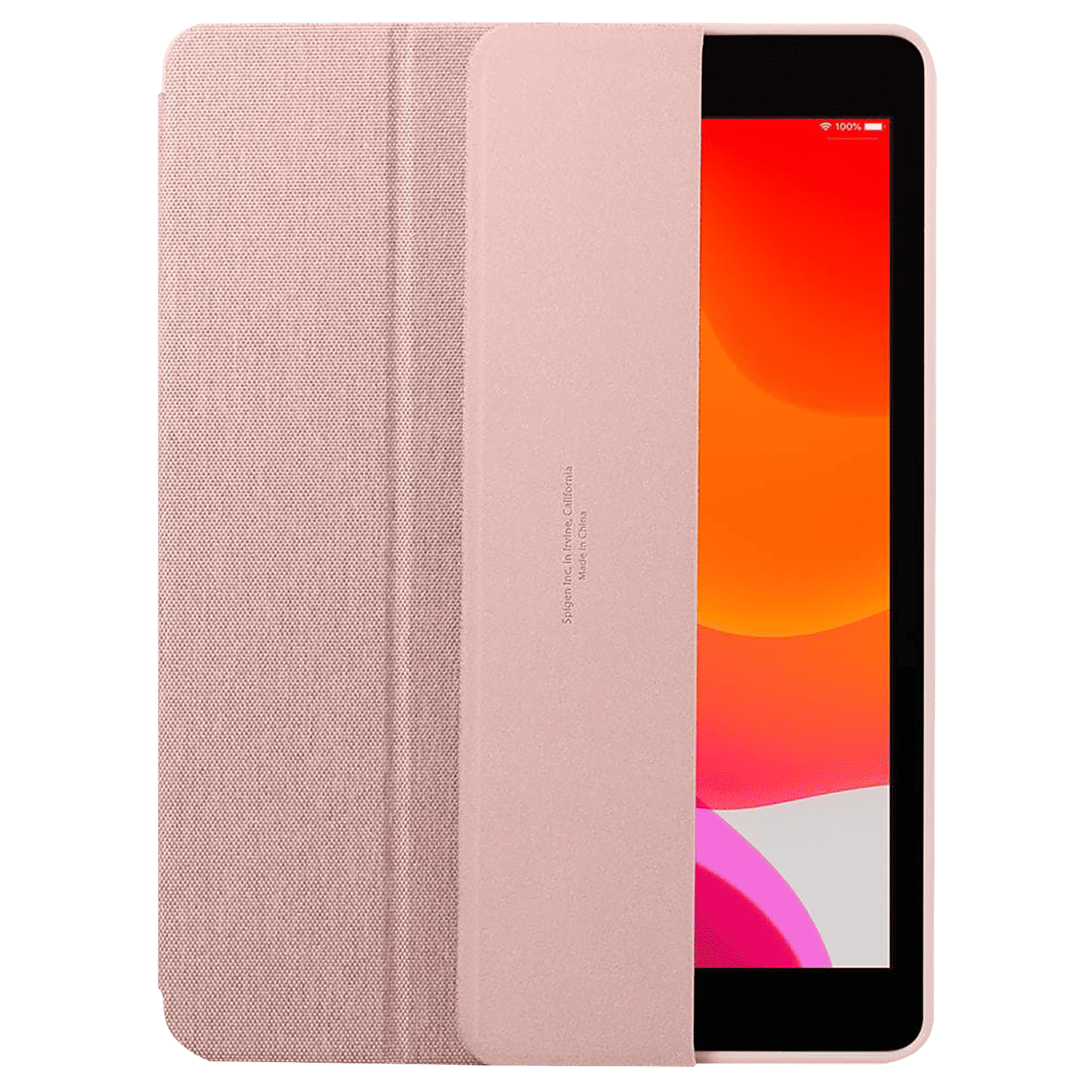 spigen Urban Fit TPU & Fabric Flip Cover For Apple iPad 10.2 Inch (Magnetic Closure, Rose Gold)_13