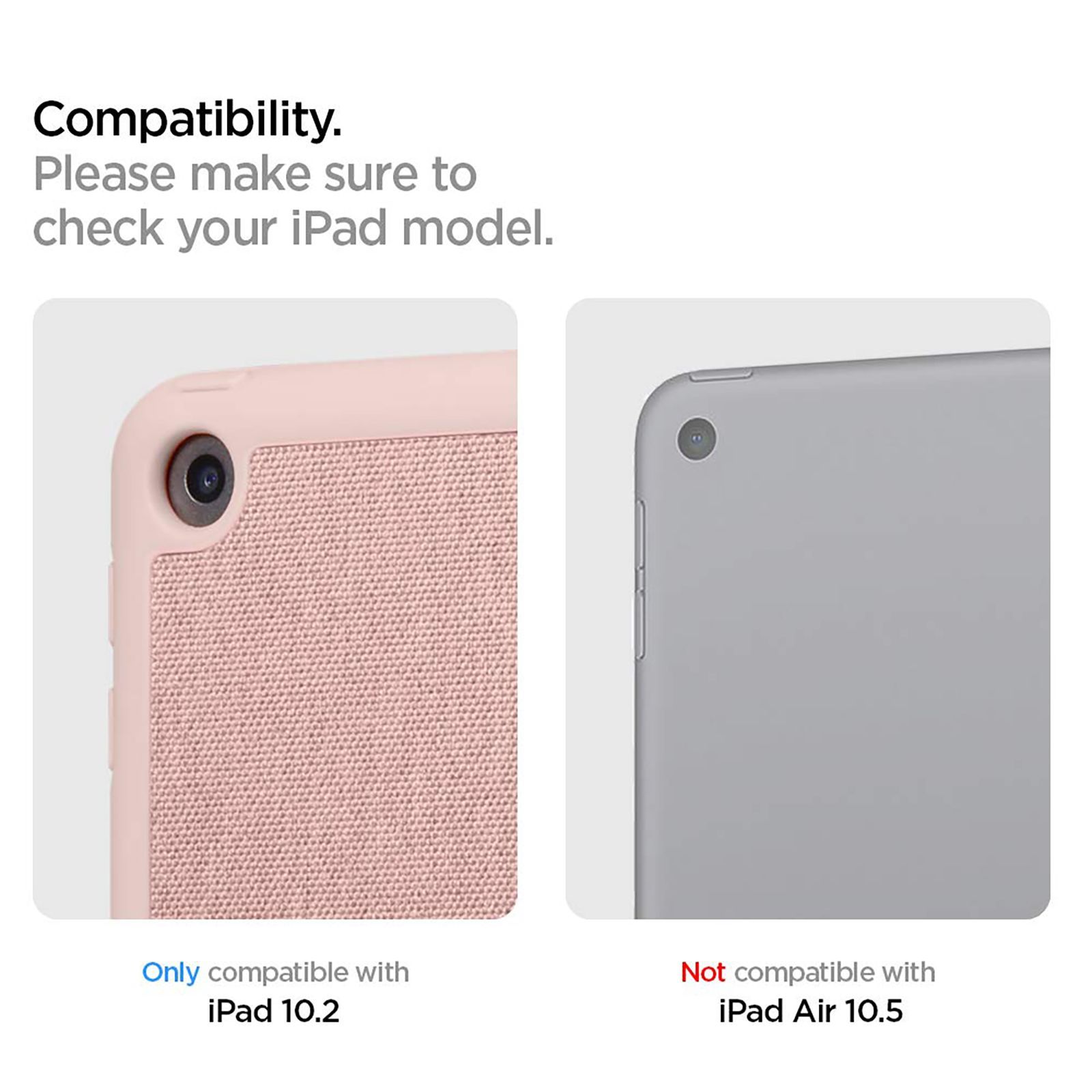 spigen Urban Fit TPU & Fabric Flip Cover For Apple iPad 10.2 Inch (Magnetic Closure, Rose Gold)_19