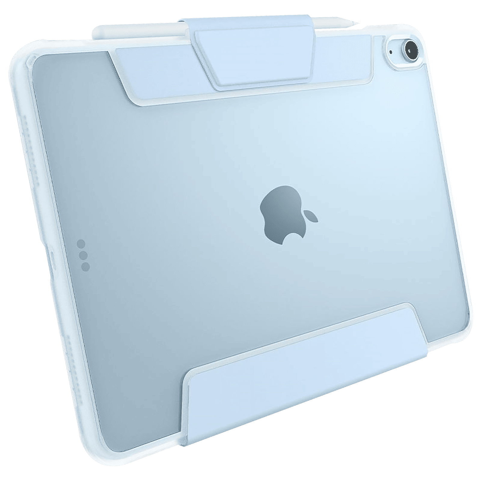 spigen Ultra Hybrid Pro TPU & PC Back Case with Stand For iPad Air 10.9" (2020) (Air Cushion Technology, ACS02698, Sky Blue)_10