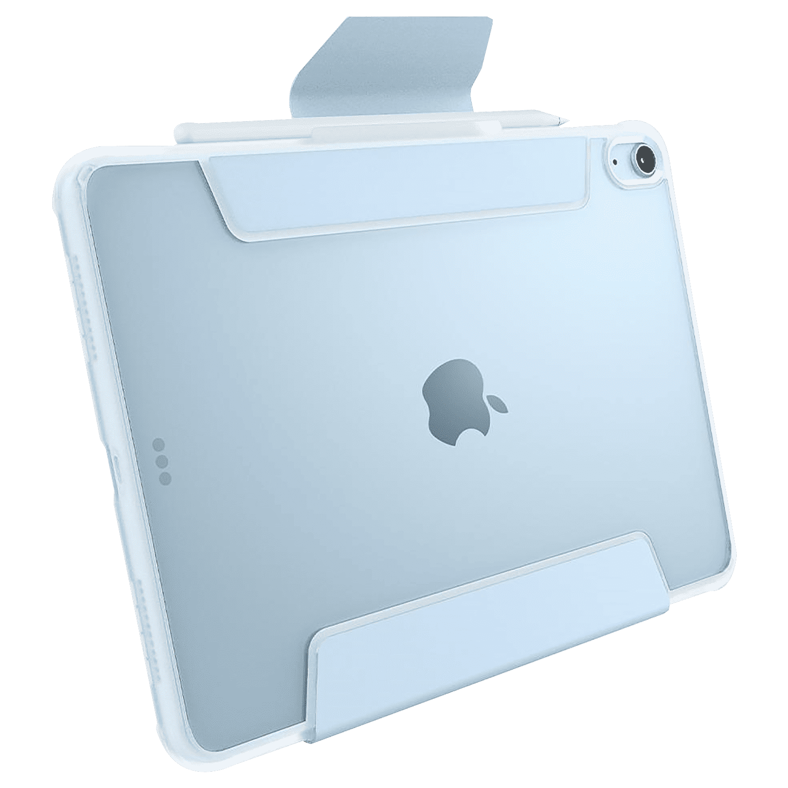 spigen Ultra Hybrid Pro TPU & PC Back Case with Stand For iPad Air 10.9" (2020) (Air Cushion Technology, ACS02698, Sky Blue)_11