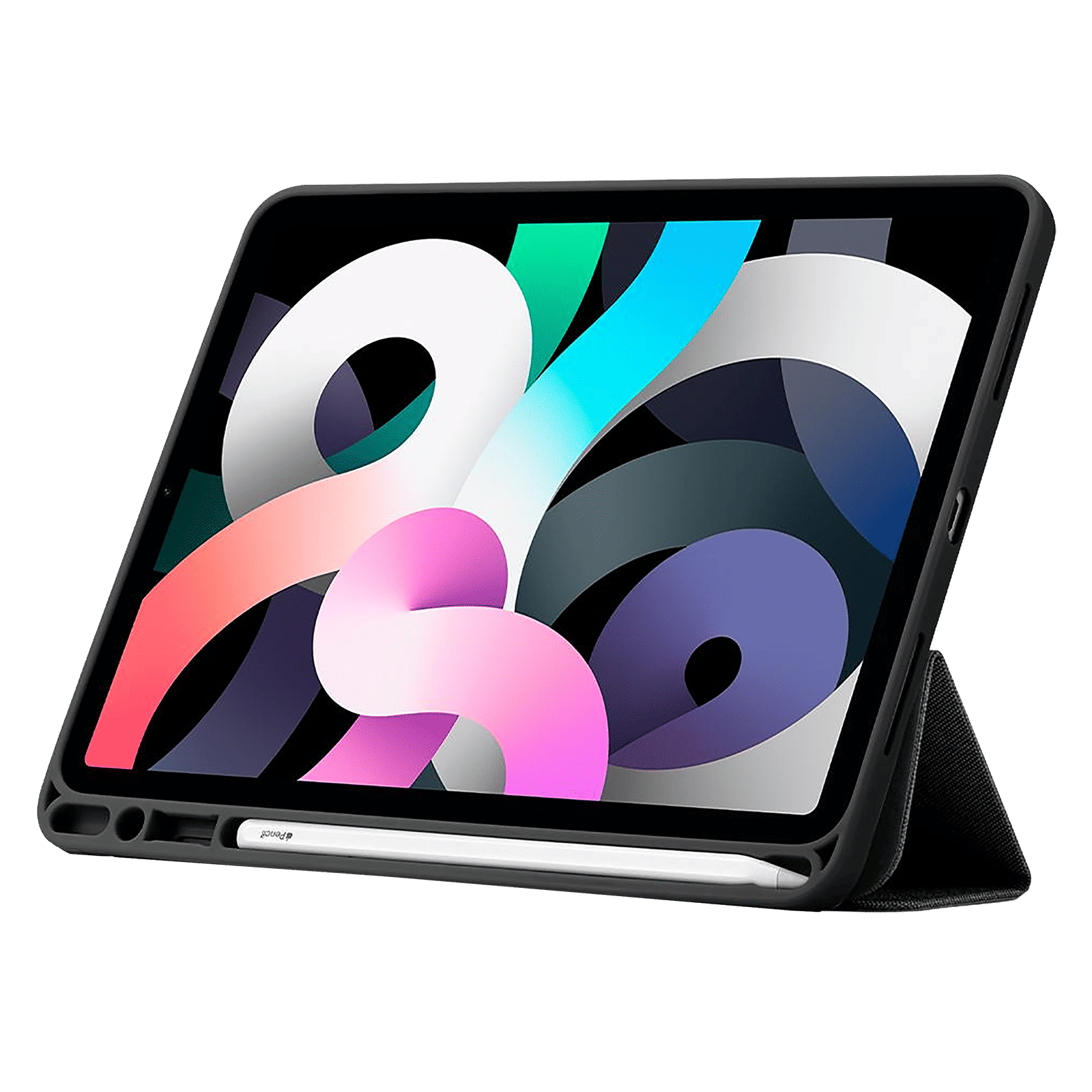 spigen Urban Fit TPU Flip Cover For Apple iPad Air 10.9 Inch (Lightweight, Black)_9