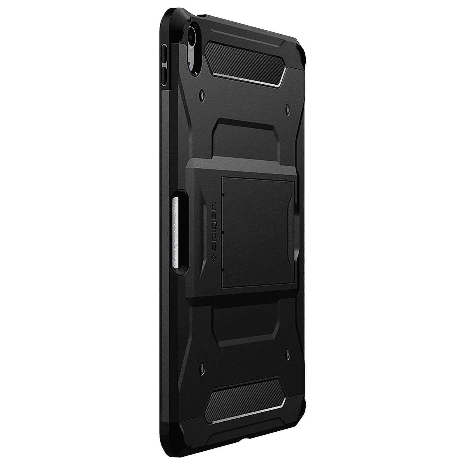 spigen Tough Armor Pro Polycarbonate Back Case with Stand for Apple iPad Air 10.9 Inch with Pen Holder (4th Gen) (Air Cushion Technology, Black)_8