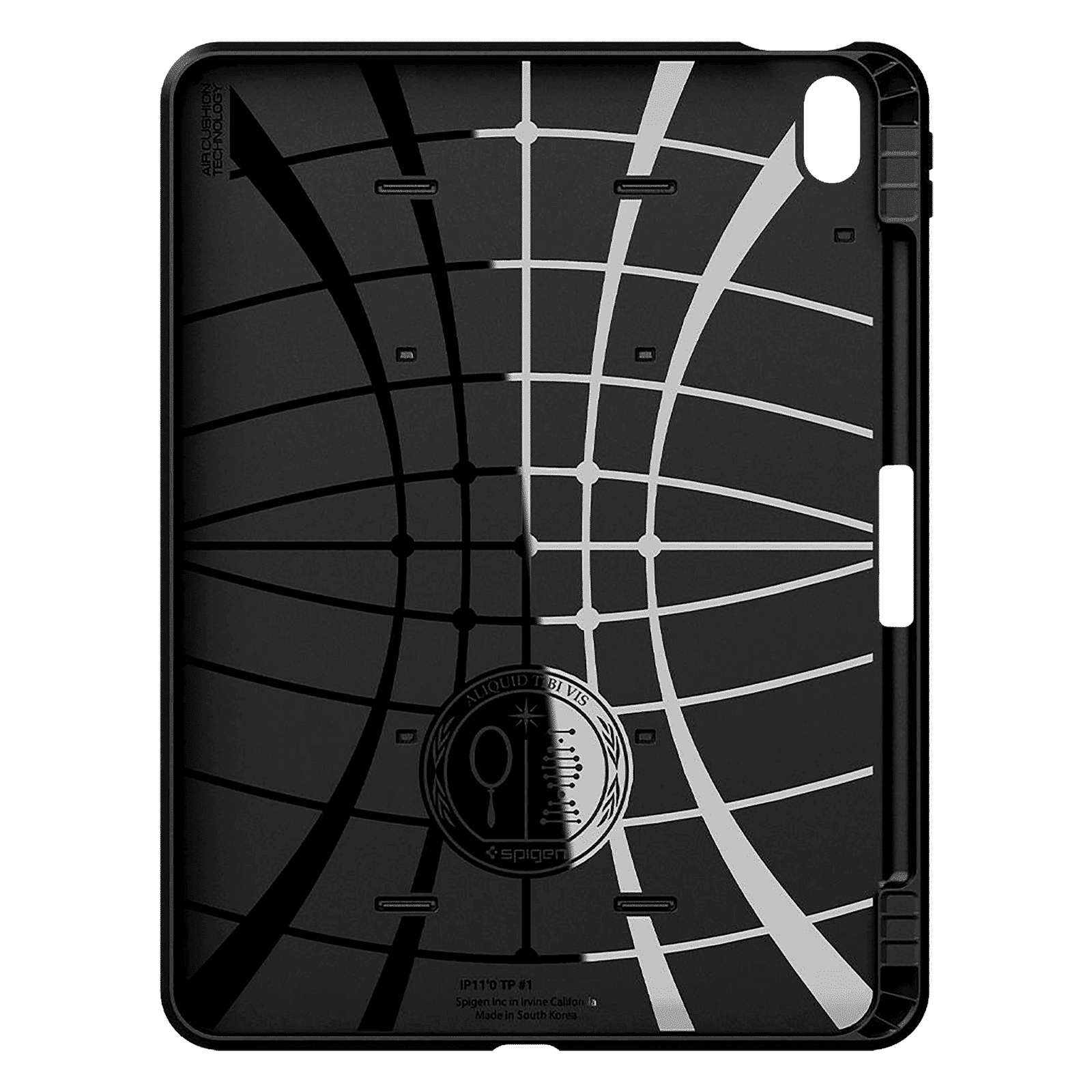 spigen Tough Armor Pro Polycarbonate Back Case with Stand for Apple iPad Air 10.9 Inch with Pen Holder (4th Gen) (Air Cushion Technology, Black)_5