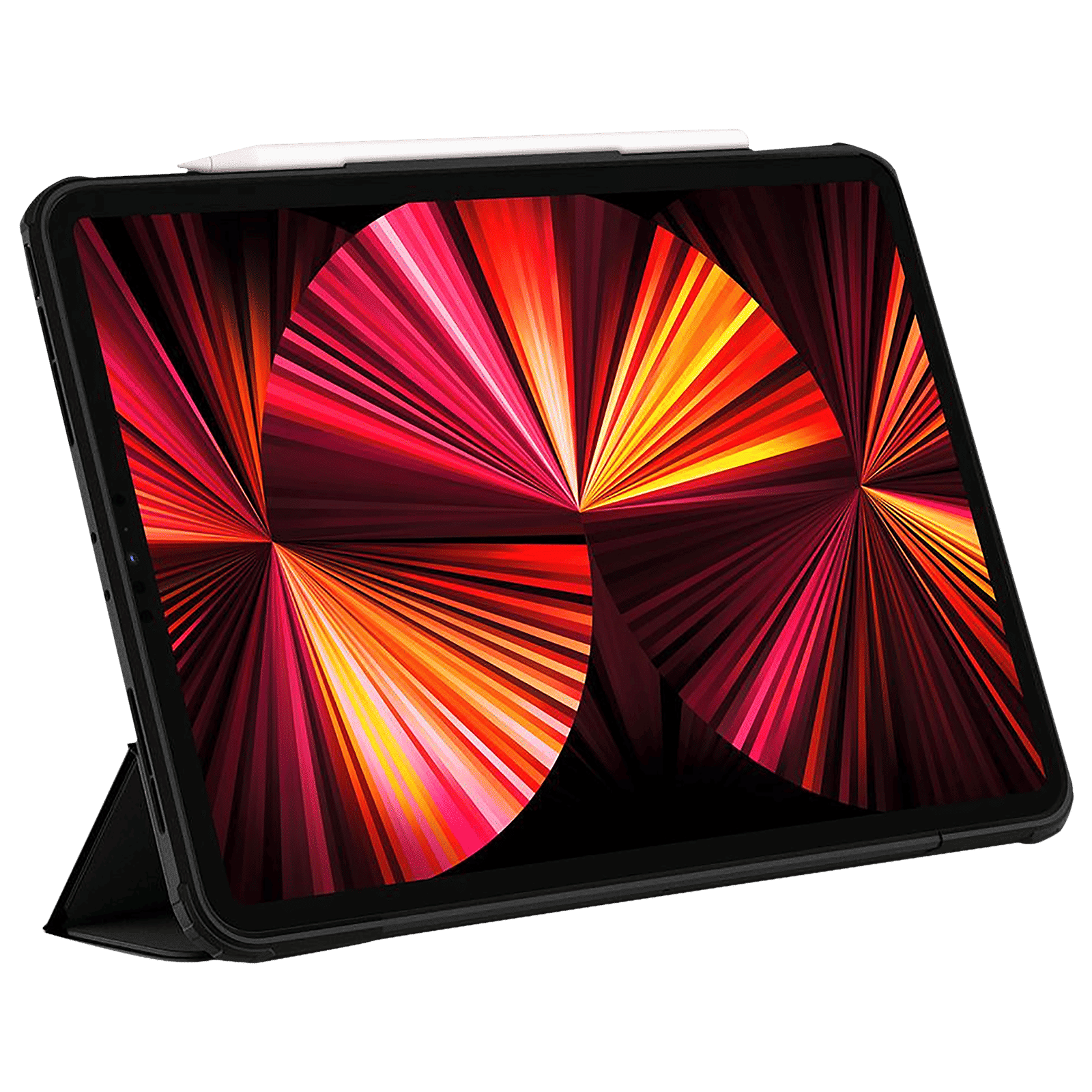 spigen Ultra Hybrid Pro TPU & PC Back Case with Stand For iPad Pro 11" (2021) (Air Cushion Technology, ACS02885, Black)_11