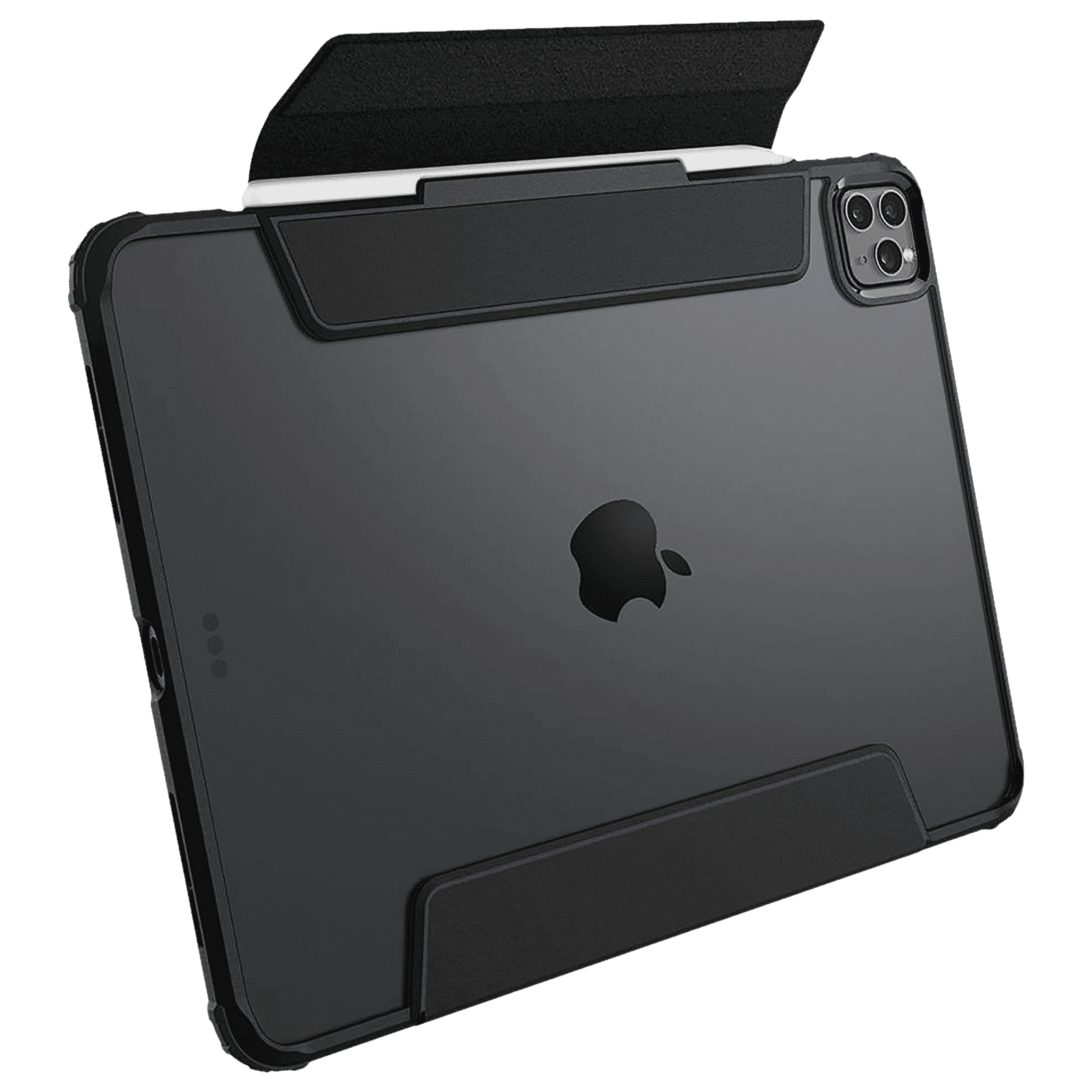 spigen Ultra Hybrid Pro TPU & PC Back Case with Stand For iPad Pro 11" (2021) (Air Cushion Technology, ACS02885, Black)_13