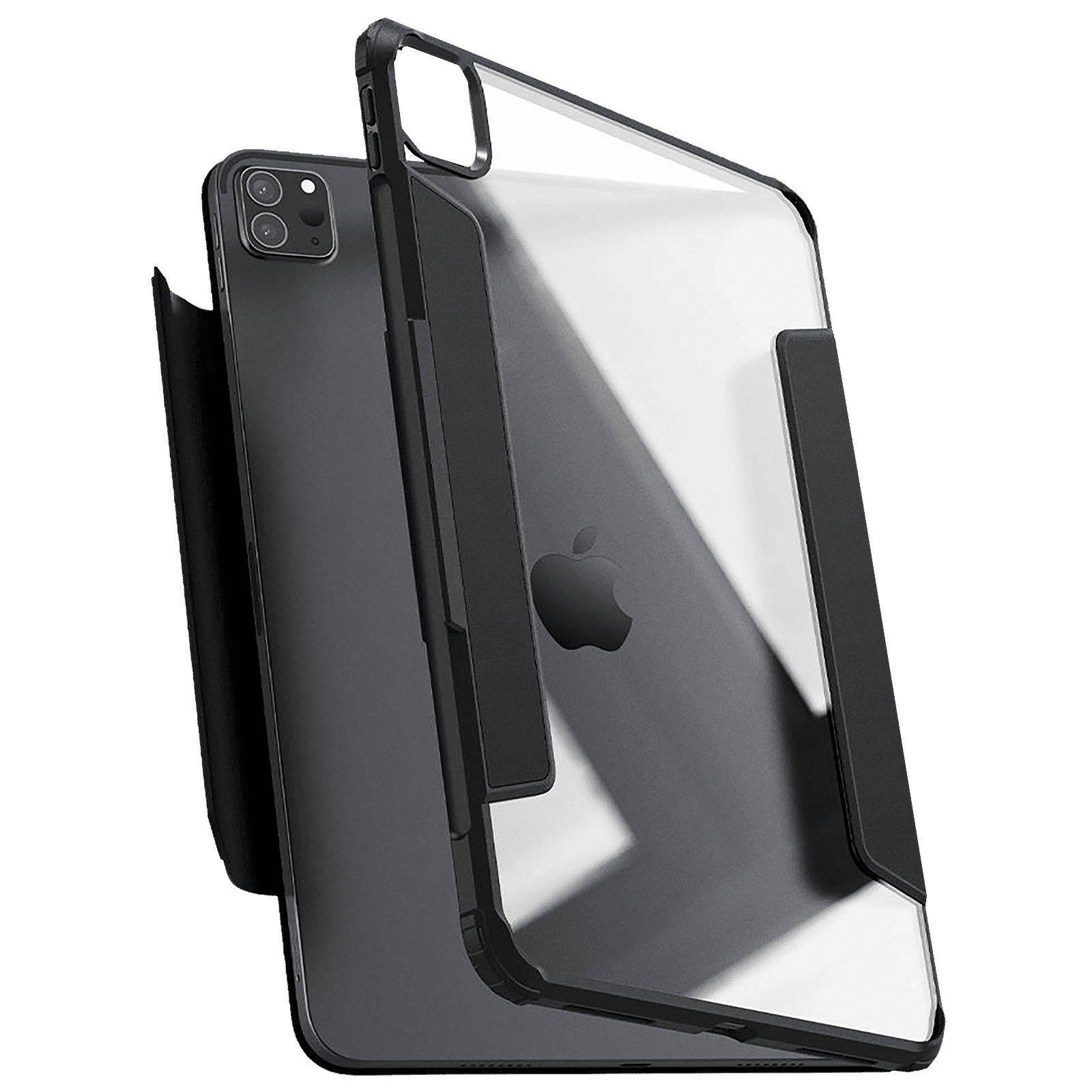 spigen Ultra Hybrid Pro TPU & PC Back Case with Stand For iPad Pro 11" (2021) (Air Cushion Technology, ACS02885, Black)_14