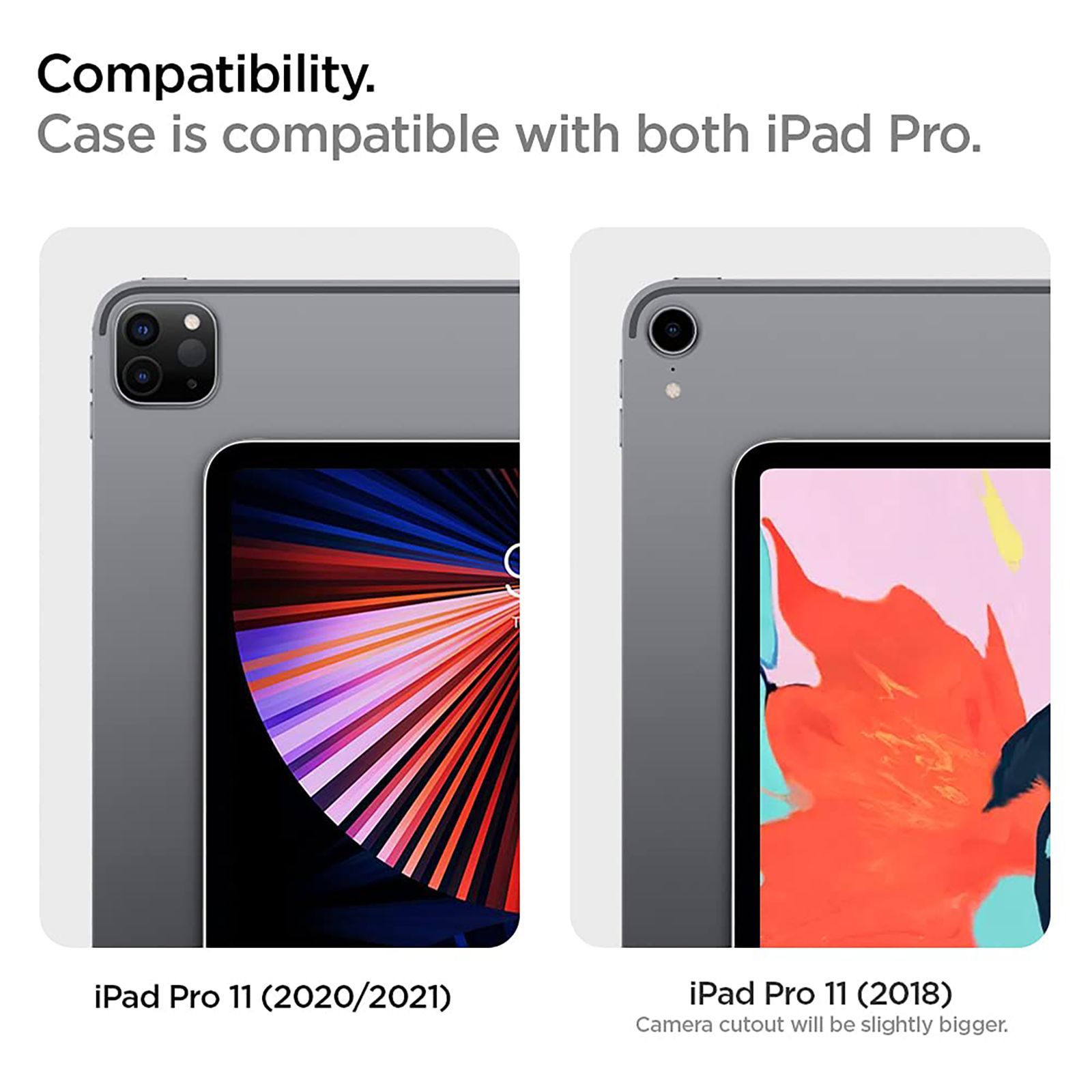 spigen Ultra Hybrid Pro TPU & PC Back Case with Stand For iPad Pro 11" (2021) (Air Cushion Technology, ACS02885, Black)_17