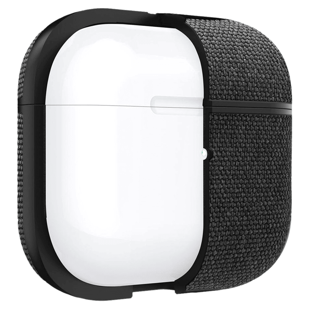 spigen Urban Fit Fabric Full Cover Case For AirPods 3 (Dual Tone Design, ASD02111, Black)_12