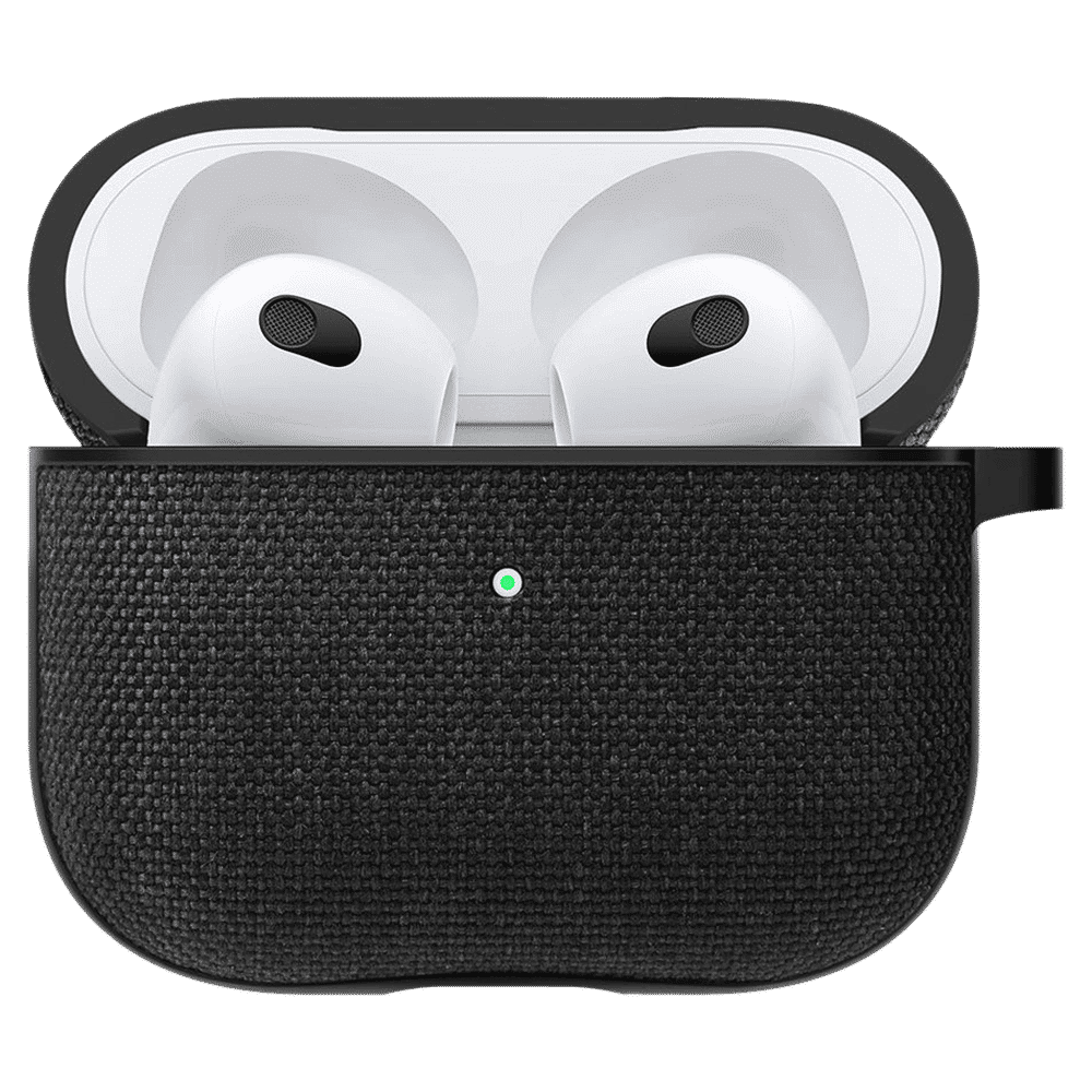 spigen Urban Fit Fabric Full Cover Case For AirPods 3 (Dual Tone Design, ASD02111, Black)_13