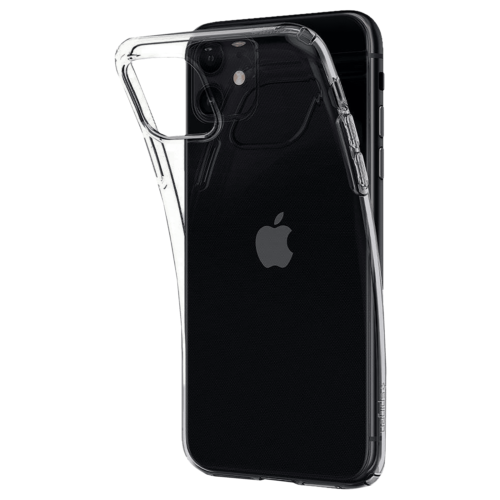spigen Liquid Crystal Soft TPU Back Cover for Apple iPhone 11 (Wireless Charging Compatible, Space Crystal)_7