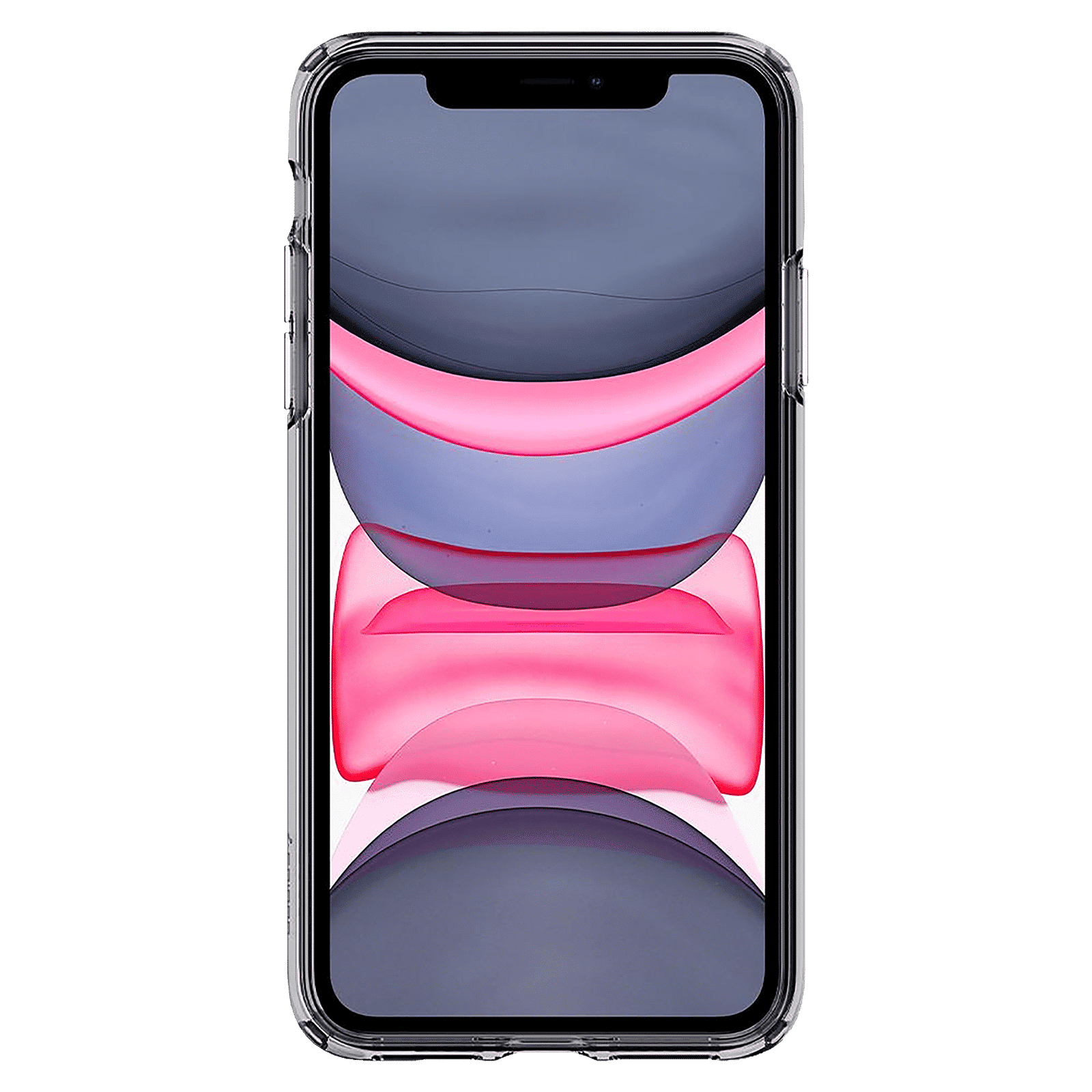 spigen Liquid Crystal Soft TPU Back Cover for Apple iPhone 11 (Wireless Charging Compatible, Space Crystal)_3