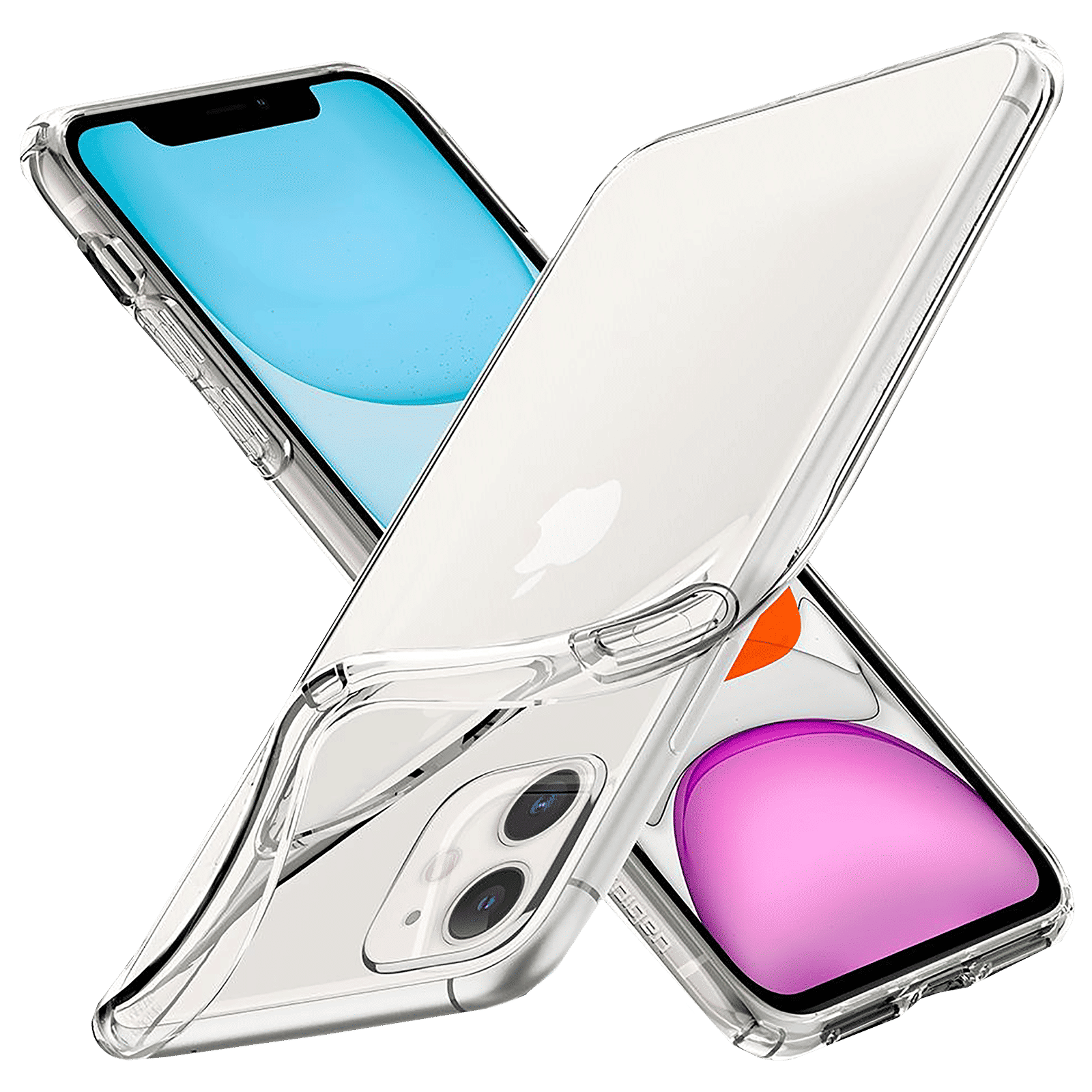 spigen Liquid Crystal Soft TPU Back Cover for Apple iPhone 11 (Wireless Charging Compatible, Crystal Clear) spigen Liquid Crystal Soft TPU Back Cover for Apple iPhone 11 (Wireless Charging Compatible, Crystal Clear)_8