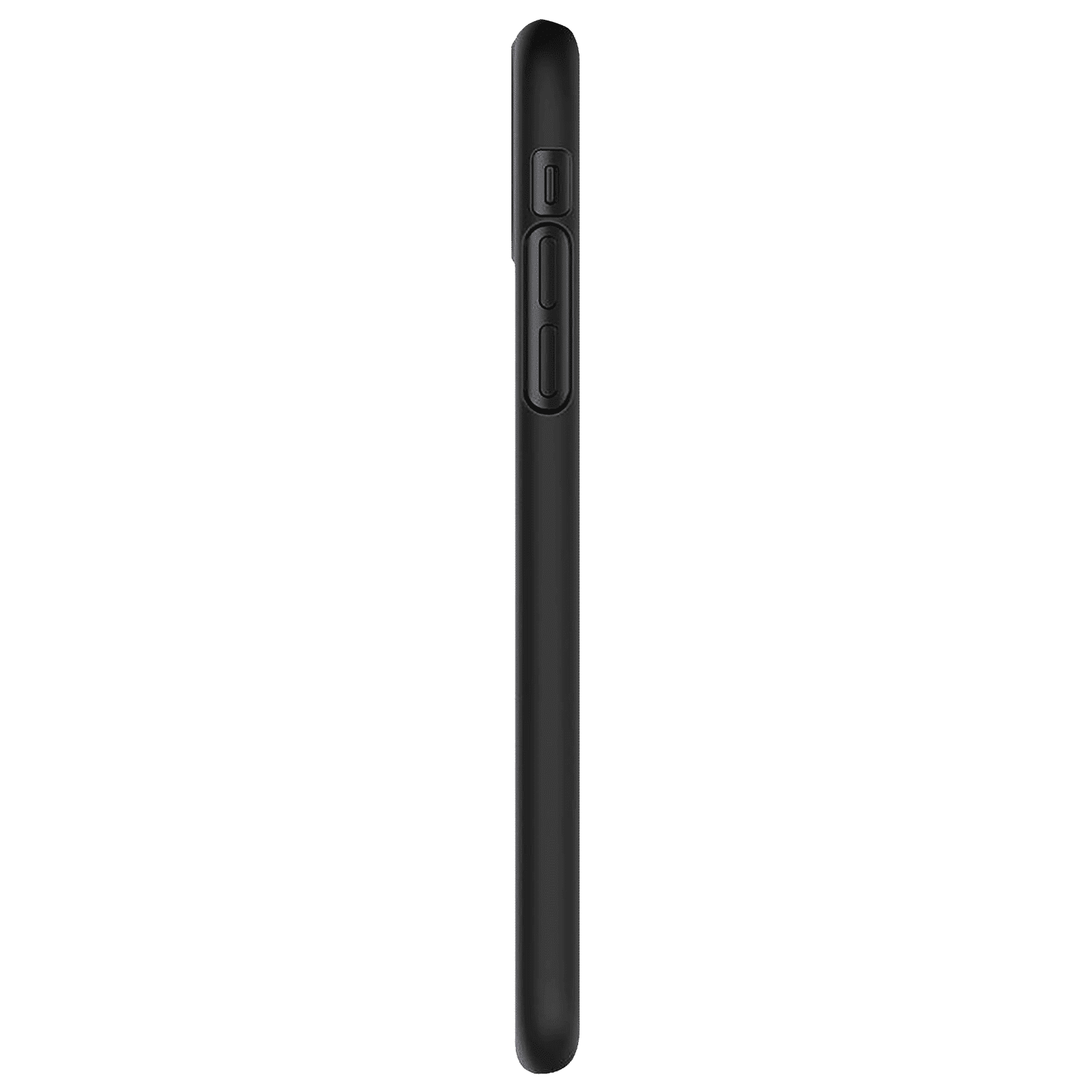 spigen Thin Fit Polycarbonate Back Cover for Apple iPhone 11 (Wireless Charging Compatible, Black)_6