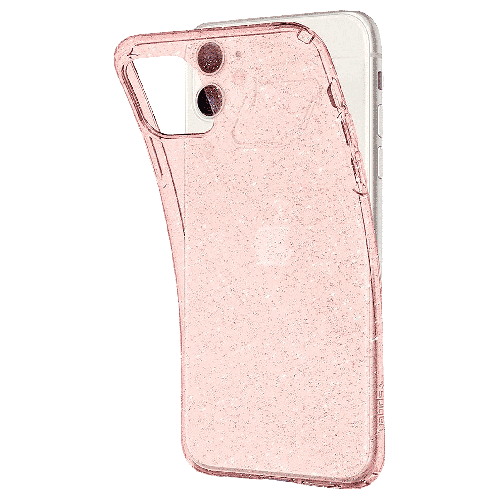 spigen Liquid Crystal Glitter TPU Back Cover for Apple iPhone 11 (Wireless Charging Compatible, Rose Quartz)_7