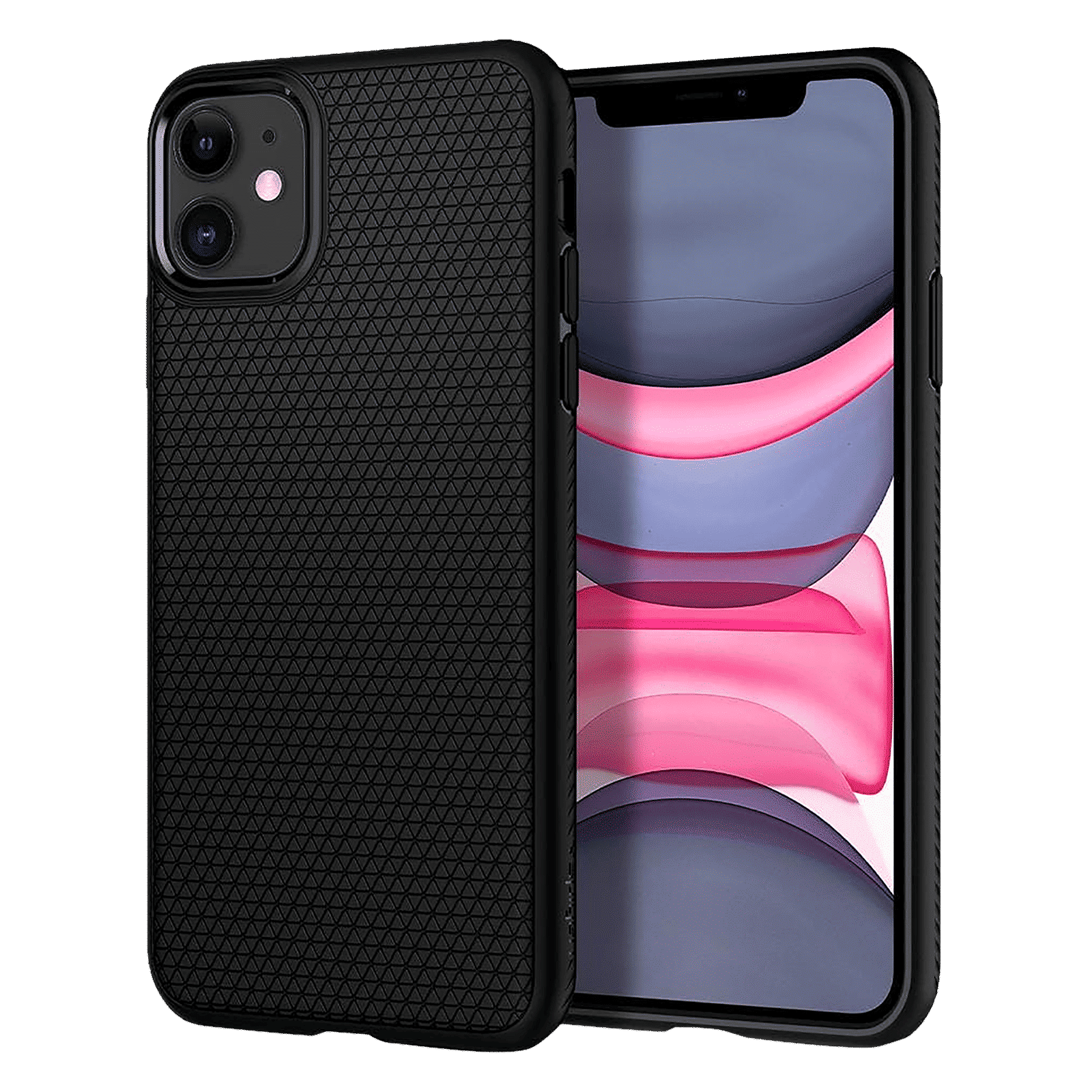 spigen Liquid Air TPU Back Cover for Apple iPhone 11 (Wireless Charging Compatible, Black)_1