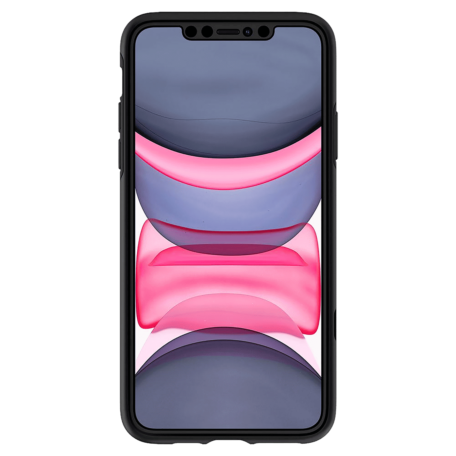 spigen Thin Fit Classic Polycarbonate Back Cover for Apple iPhone 11 (Wireless Charging Compatible, Black)_3