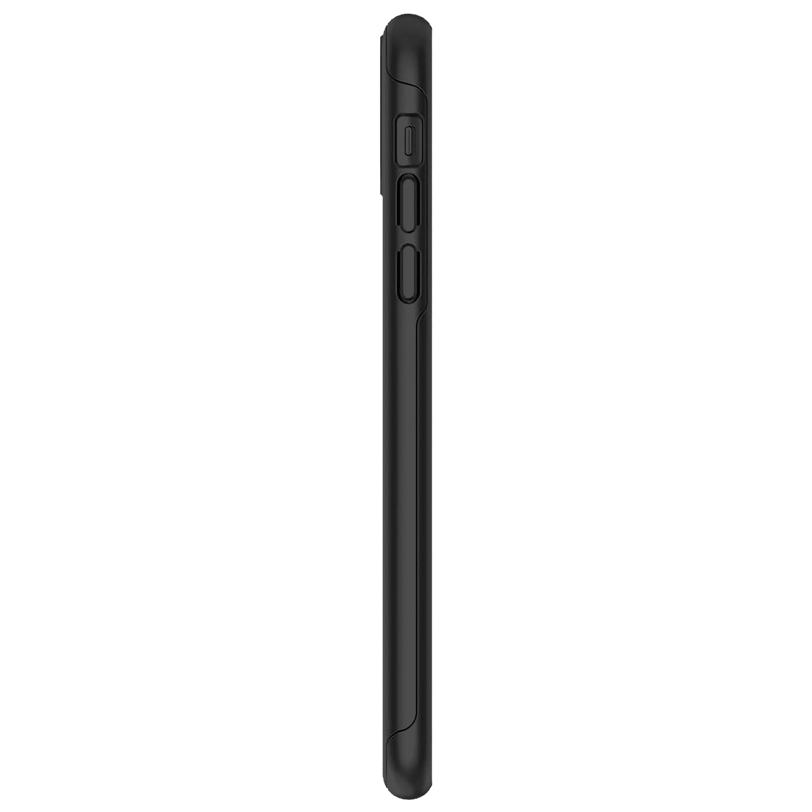 spigen Thin Fit Classic Polycarbonate Back Cover for Apple iPhone 11 (Wireless Charging Compatible, Black)_6