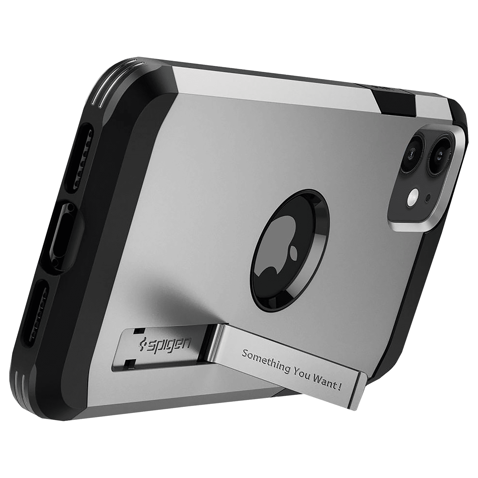 spigen Tough Armor TPU & PC Back Case For iPhone 11 (Air Cushion Technology, 076CS27440, Satin Silver)_8