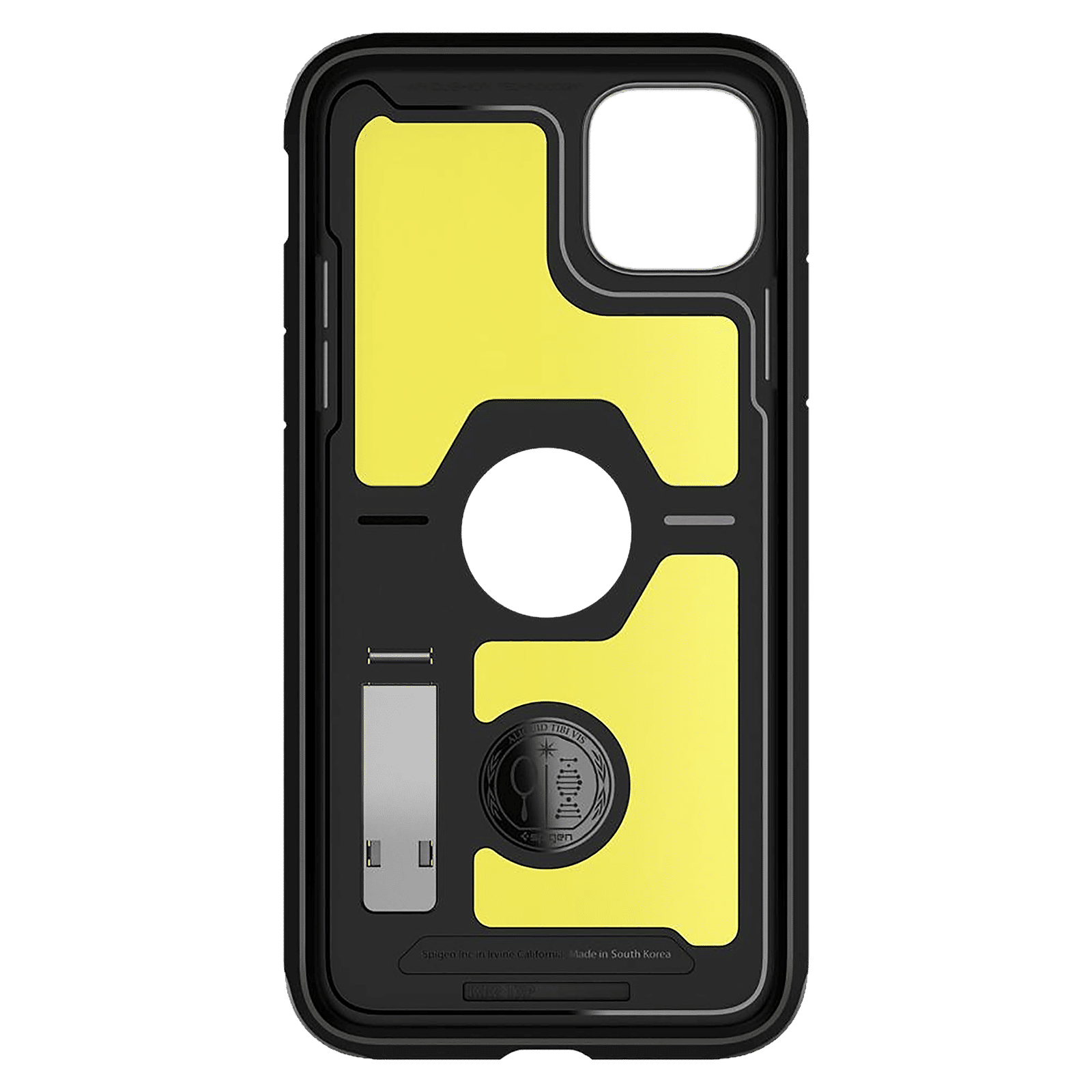 spigen Tough Armor TPU & PC Back Case For iPhone 11 (Air Cushion Technology, 076CS27440, Satin Silver)_5