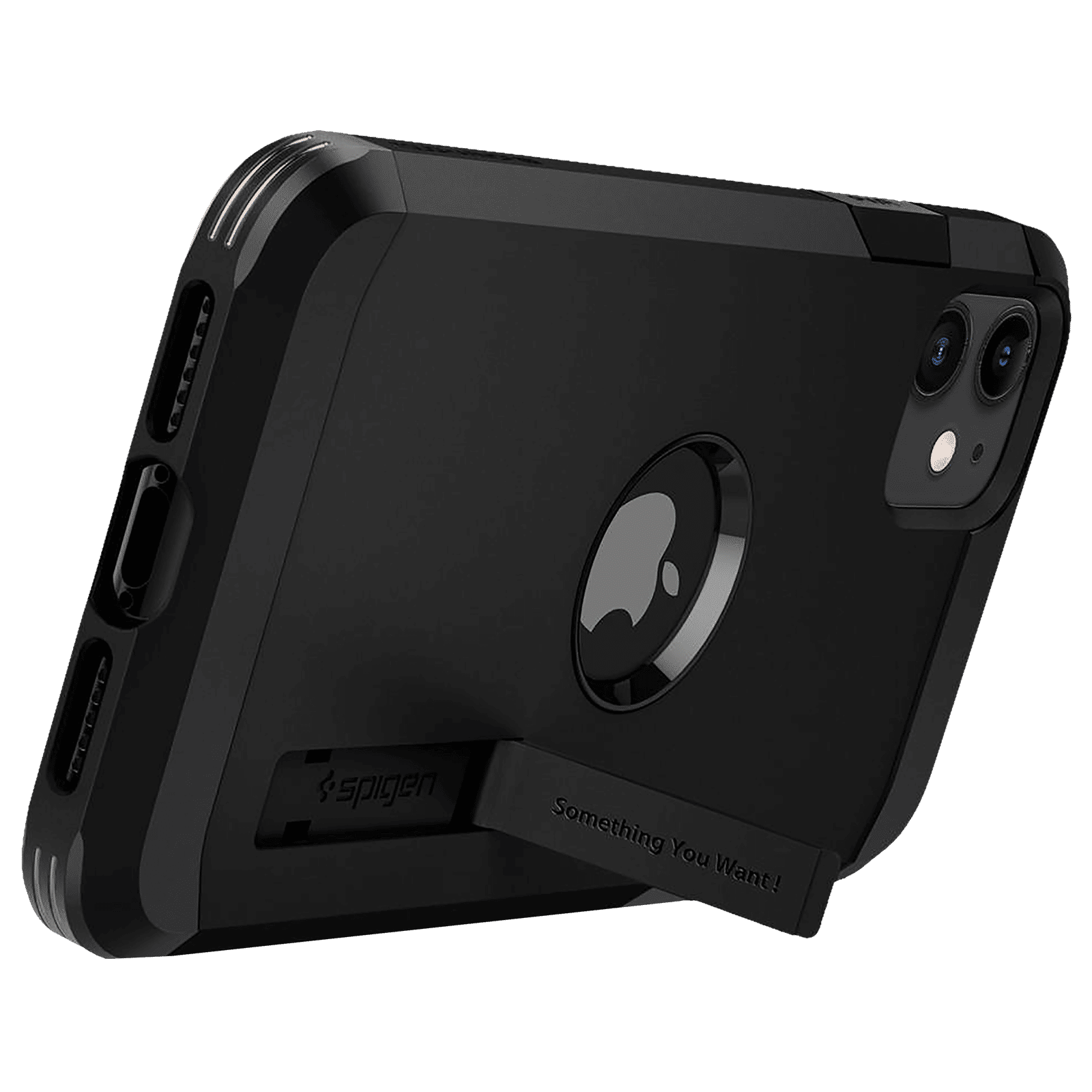 spigen Tough Armor TPU & PC Back Case For iPhone 11 (Air Cushion Technology, 076CS27439, Black)_9
