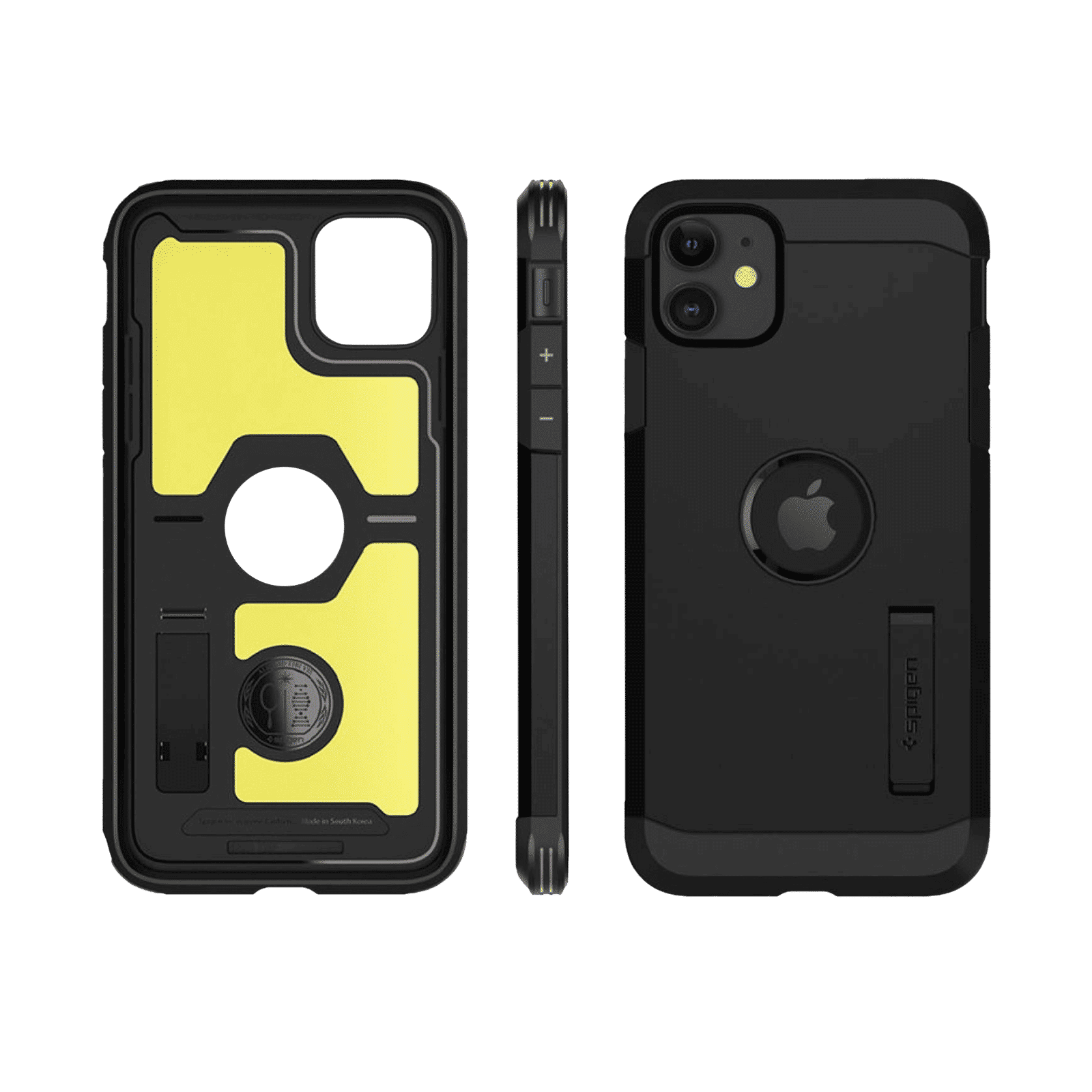 spigen Tough Armor TPU & PC Back Case For iPhone 11 (Air Cushion Technology, 076CS27439, Black)_11